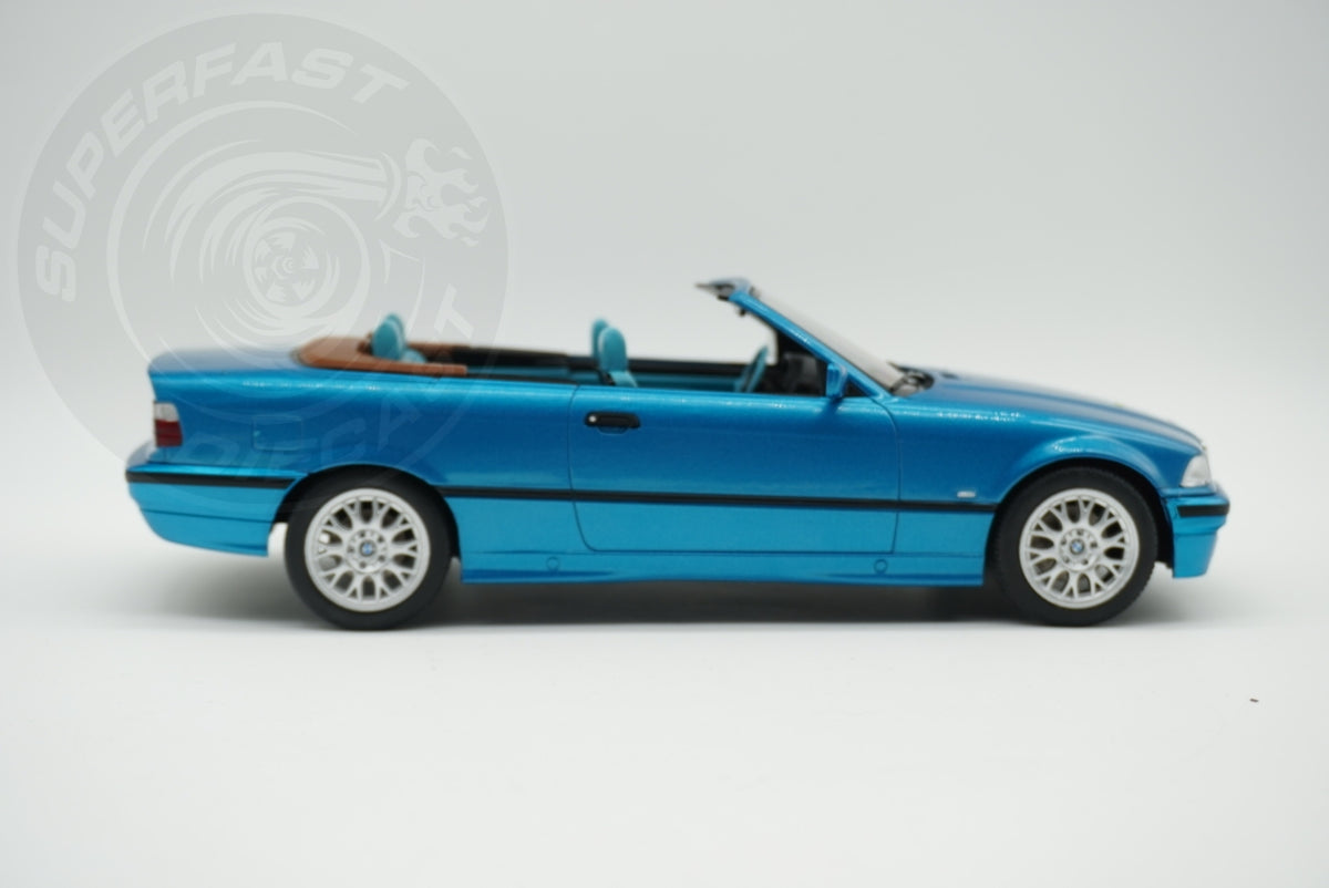MCG 1:18 Diecast - 1996 BMW 328i (E36) Cabriolet, Turquoise - MCG18319