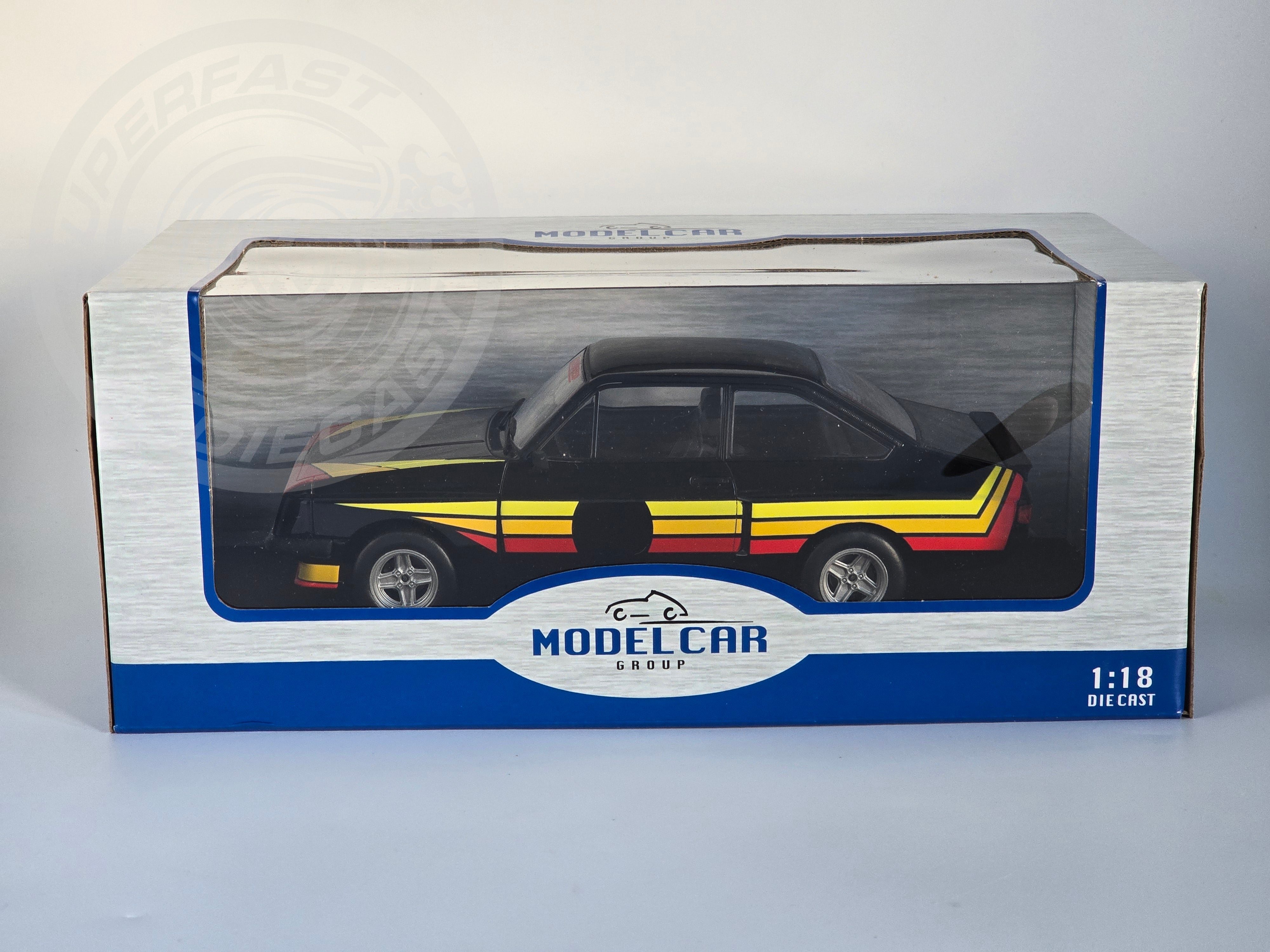 MCG 1:18 Scale Diecast - Ford Escort Mk2 RS 2000 X-Pack Zakspeed, Black - MCG18531