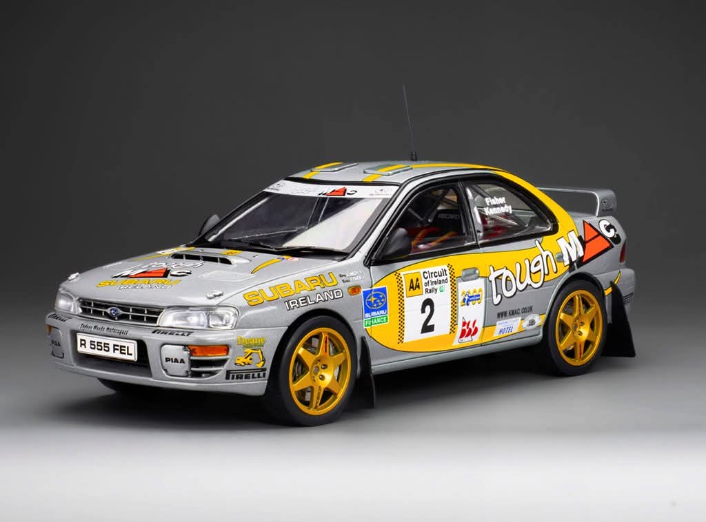 Sunstar Diecast - 1:18 Subaru Impreza 555 - #2 B.Fisher/R.Kennedy - Winner AA Circuit of Ireland 1999 - 5601