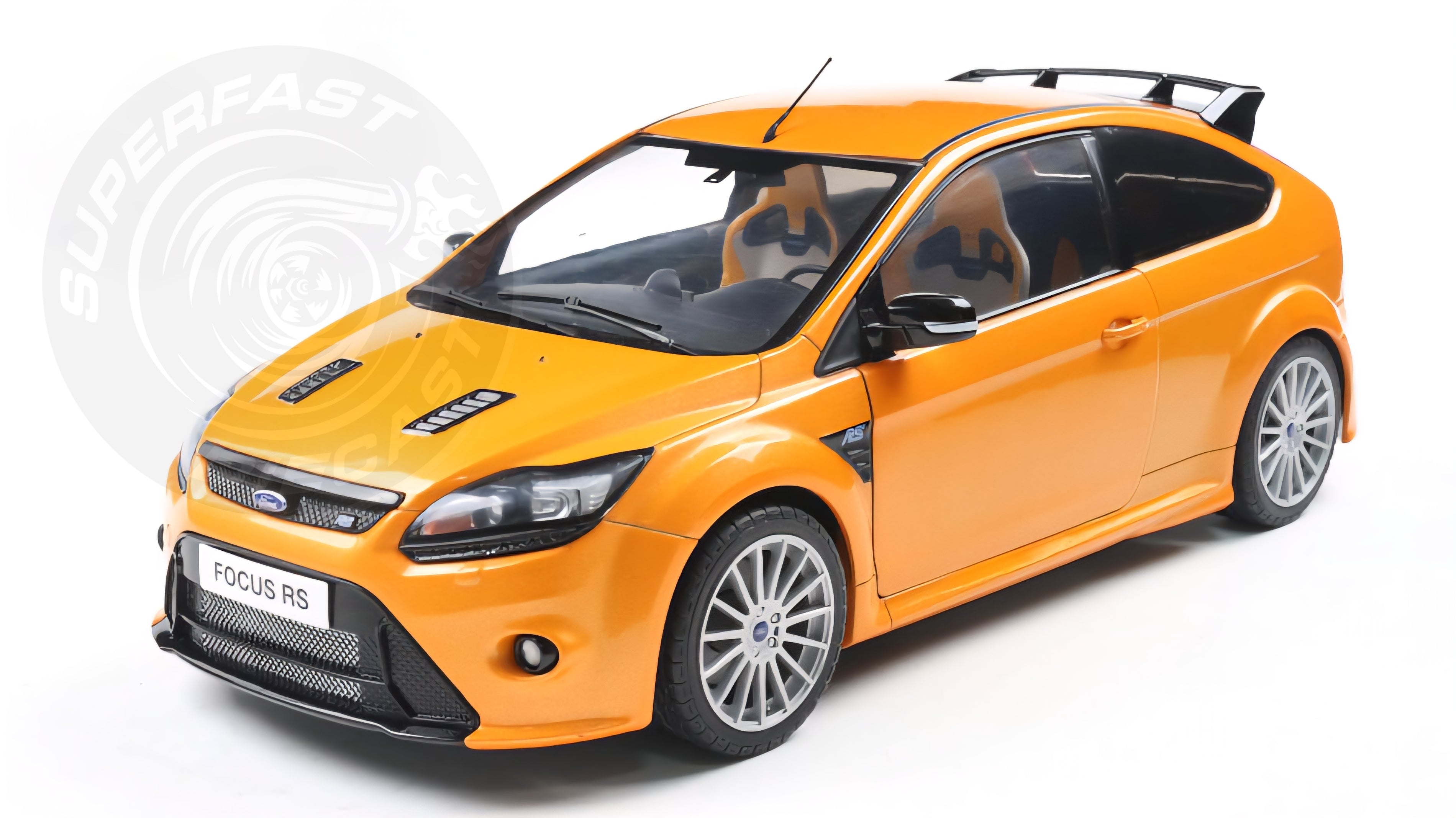 SOLIDO 1:18 Scale - 2009 Ford Focus RS Mk2 - Electric Orange - S1813103