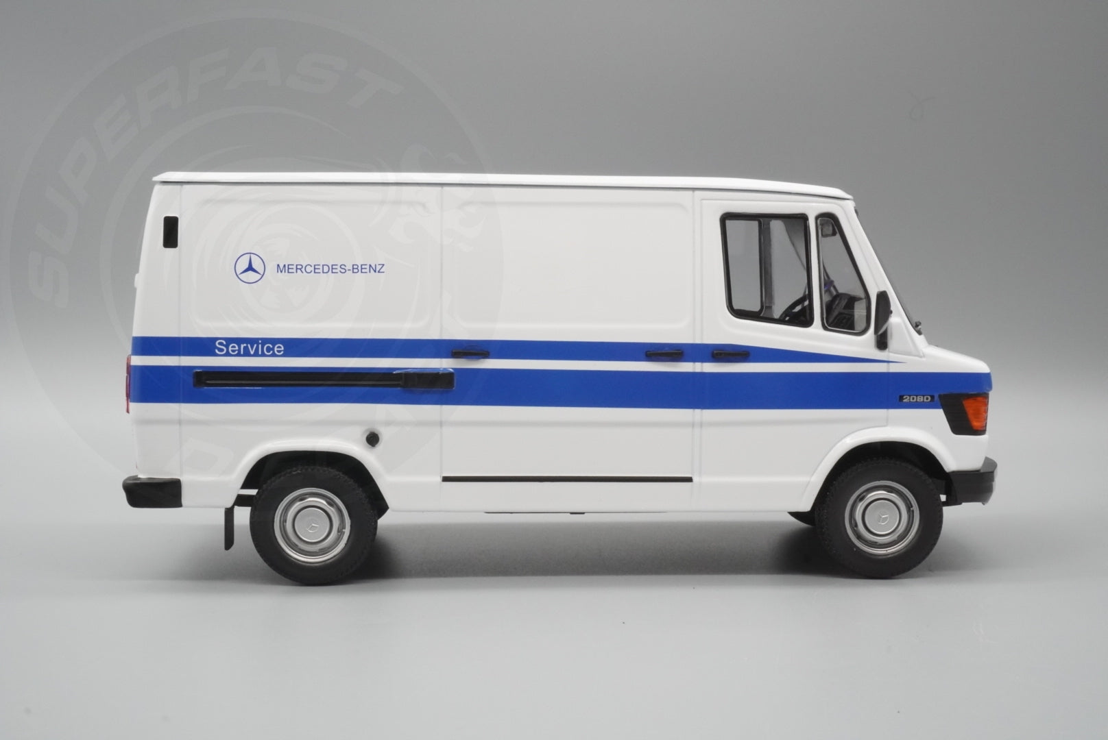 KK Scale 1:18 Scale Diecast - 1988 Mercedes 208 D Service Van, White - KKDC180302