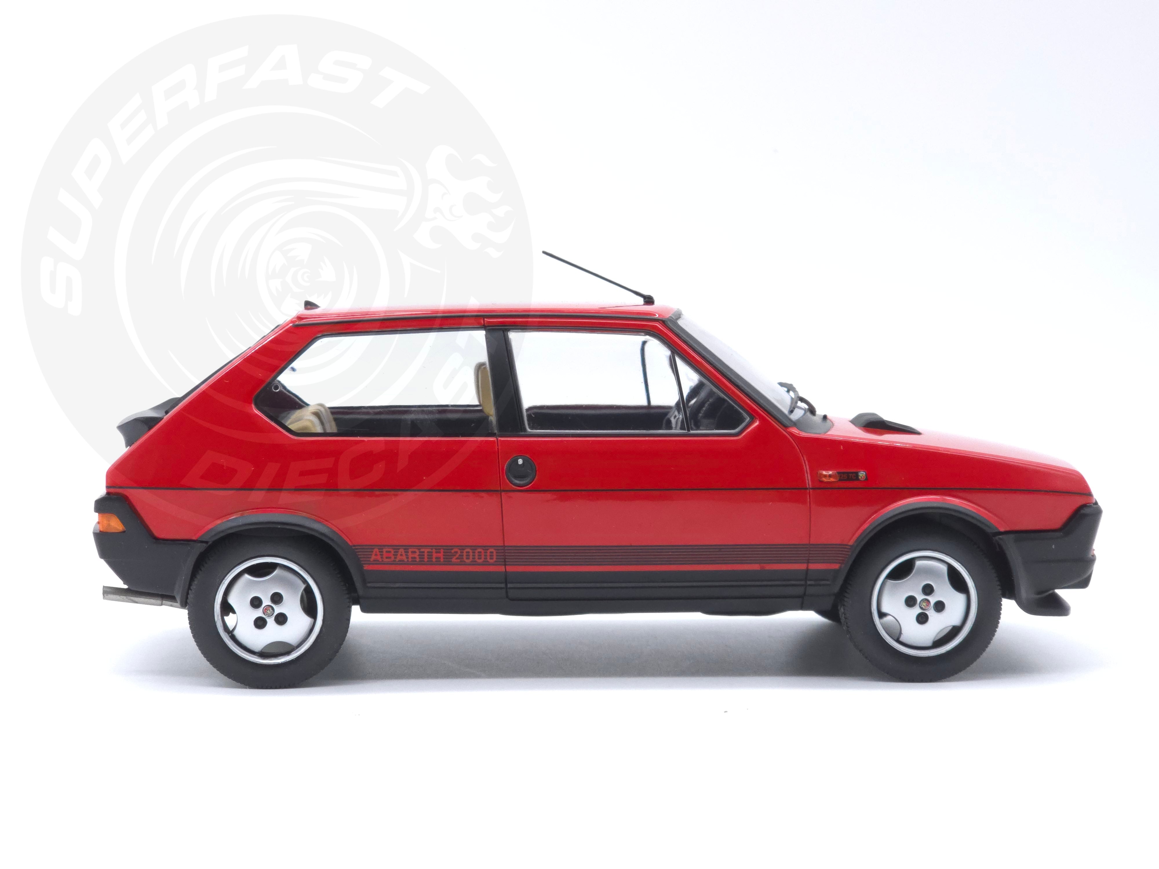 MCG 1:18 Scale Diecast Model Car - 1980 Fiat Ritmo TC 125 Abarth - Red