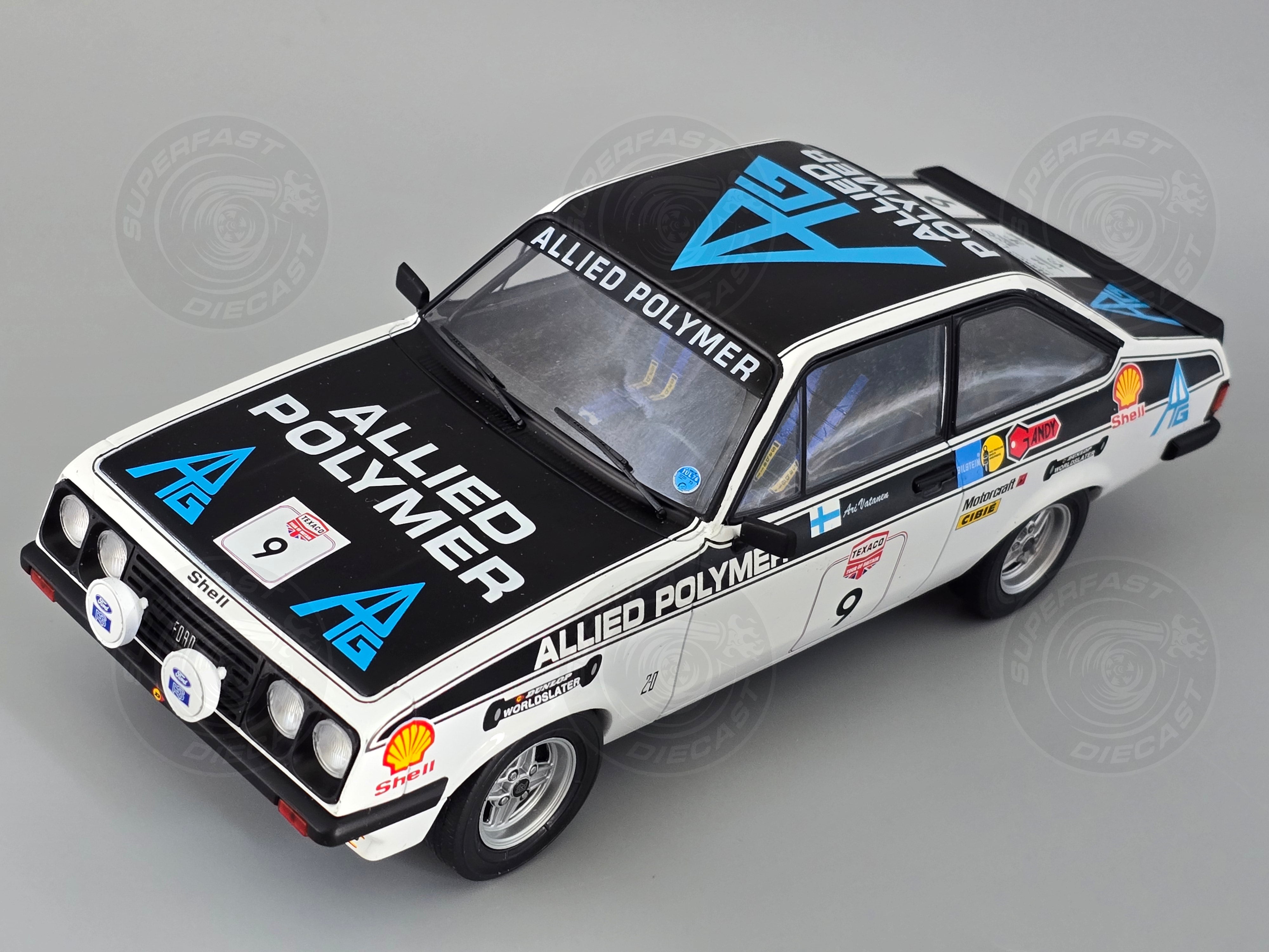 MCG 1:18 Scale Diecast MCG 1:18 Scale Diecast Ford Escort MK II RS 2000, FIA World Rally Championship, Tour of Great Britain, 1977, #9, - MCG18437R
