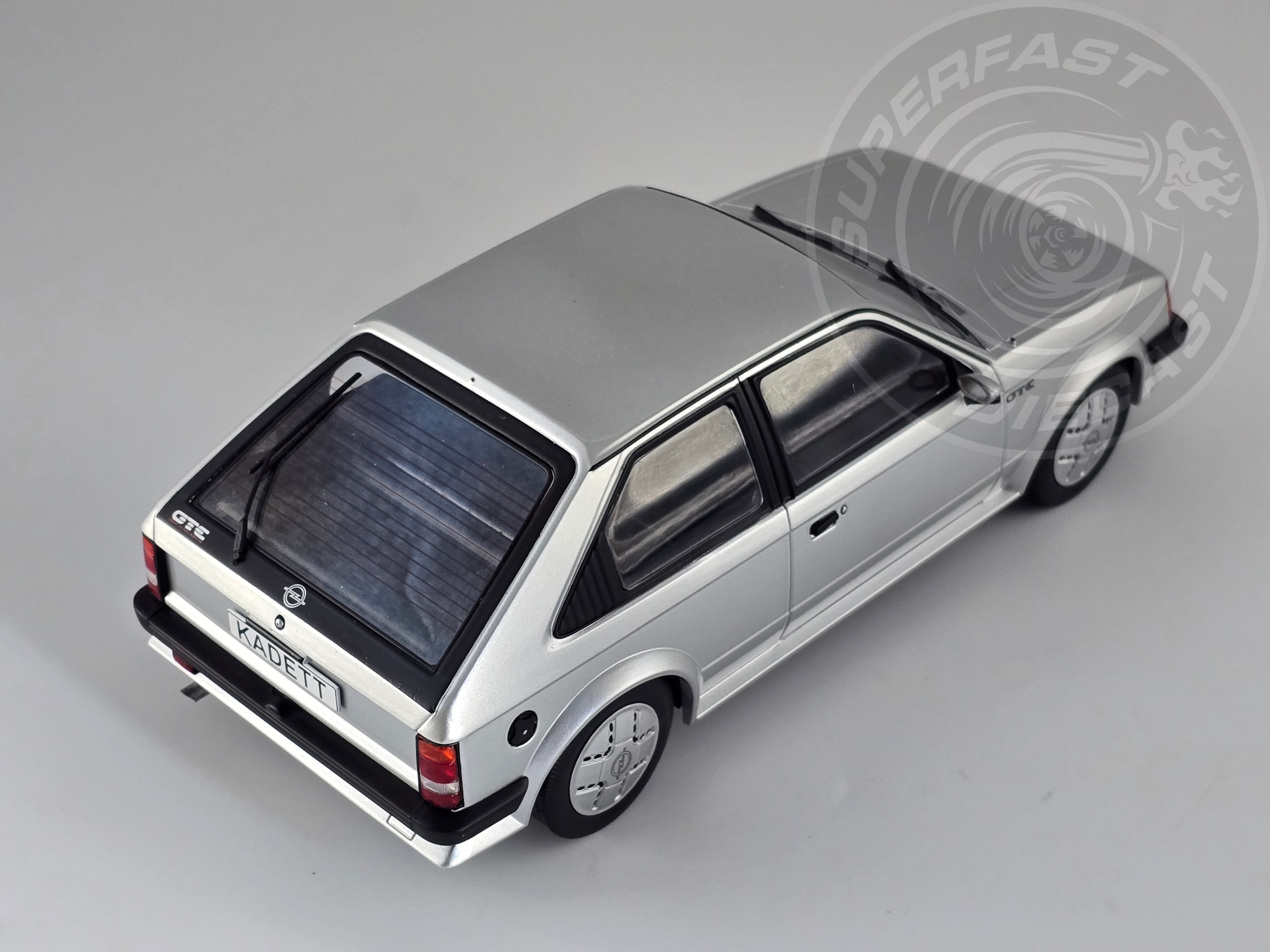 MCG 1:18 Scale Diecast Model Car - Opel Kadett D GTE (Vauxhall Astra mk1) Silver - MCG18533