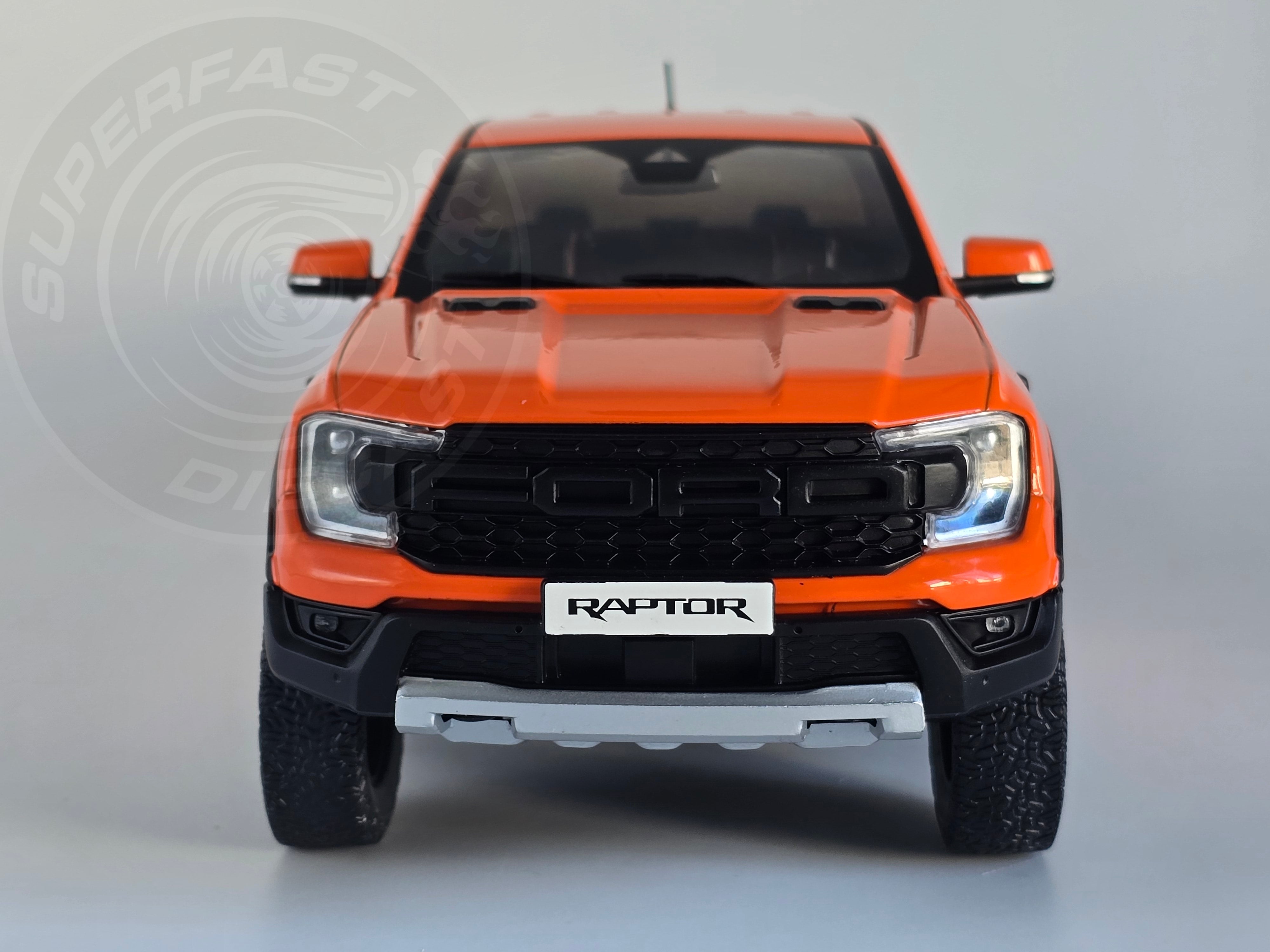 MCG 1:18 Scale Diecast Model Car - 2023 Ford Ranger Raptor, Orange