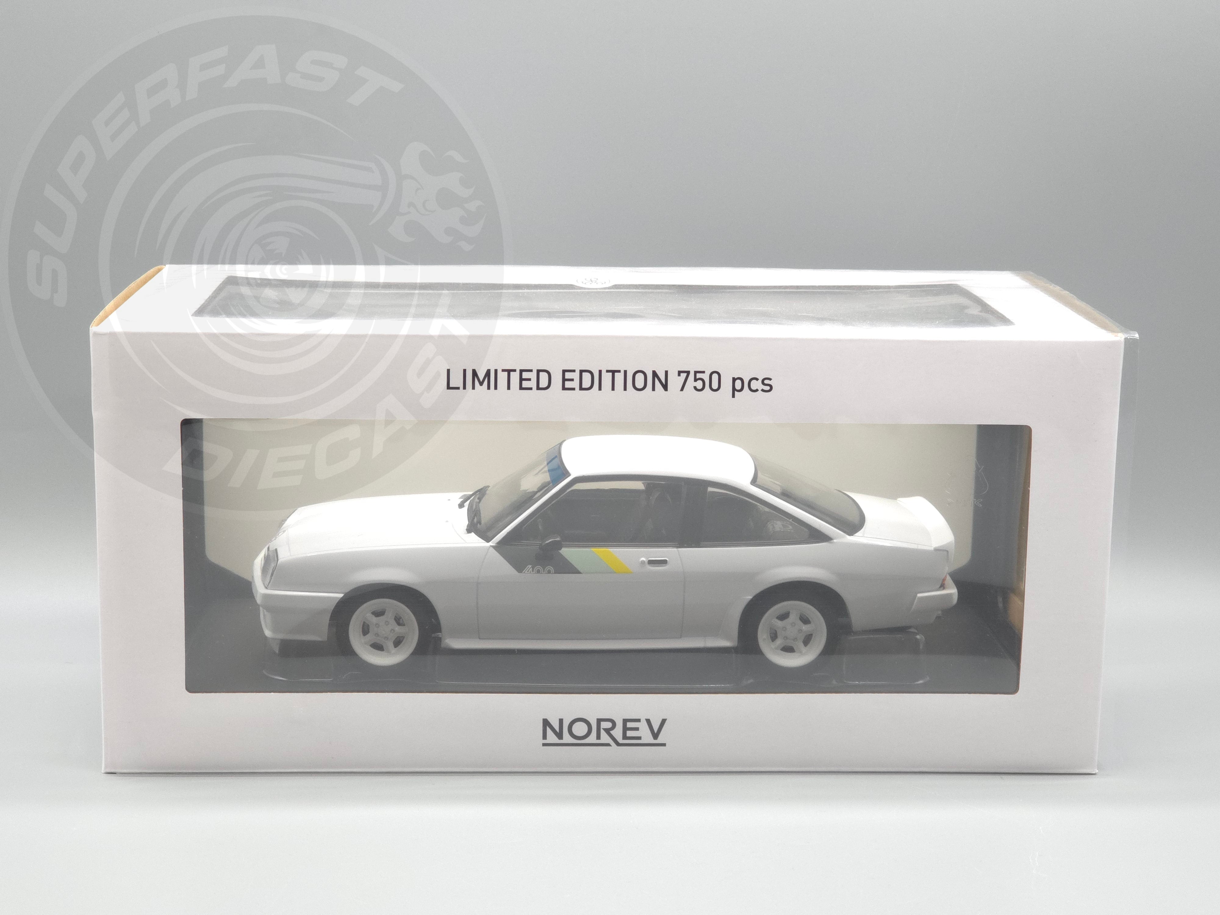 Norev 1:18 Scale Diecast - 1982 Opel Manta B400 - White - 183302