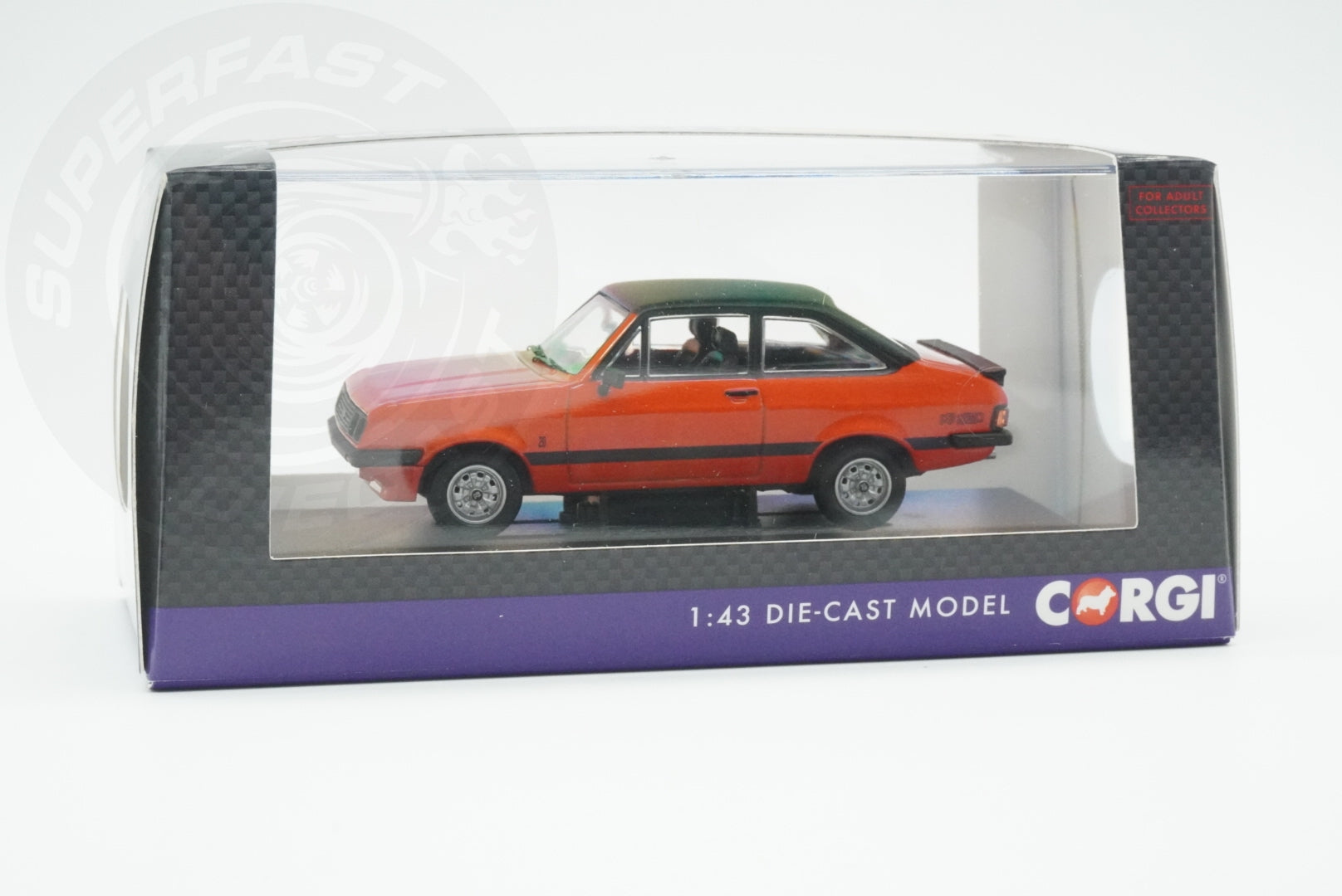 CORGI VANGUARDS 1:43 - 1976 Ford Escort Mk2 RS2000, Carnival Red - VA14910