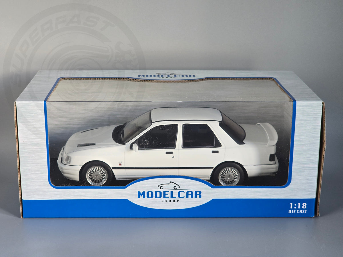 MCG 1:18 Scale - 1992 Ford Sierra Sapphire Cosworth 4x4 White - MCG18353