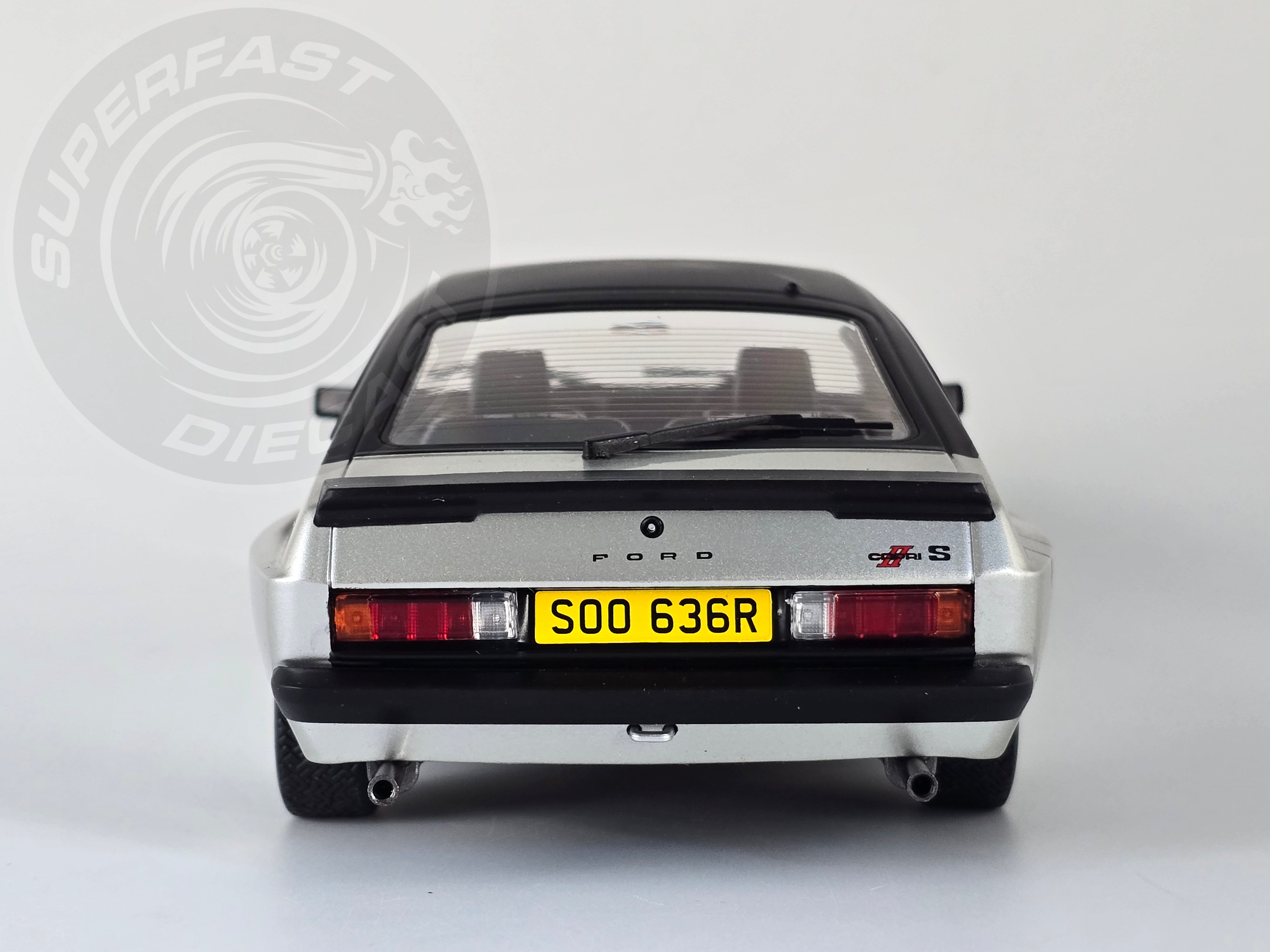 MCG 1:18 Scale Diecast 1975 Ford Capri MK2 X-Pack, Silver, RHD (The Professionals)