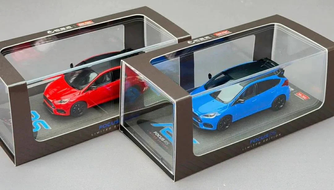 Sunstar 1:64 Diecast Model, 2018 Ford Focus RS, Race Red - 60061