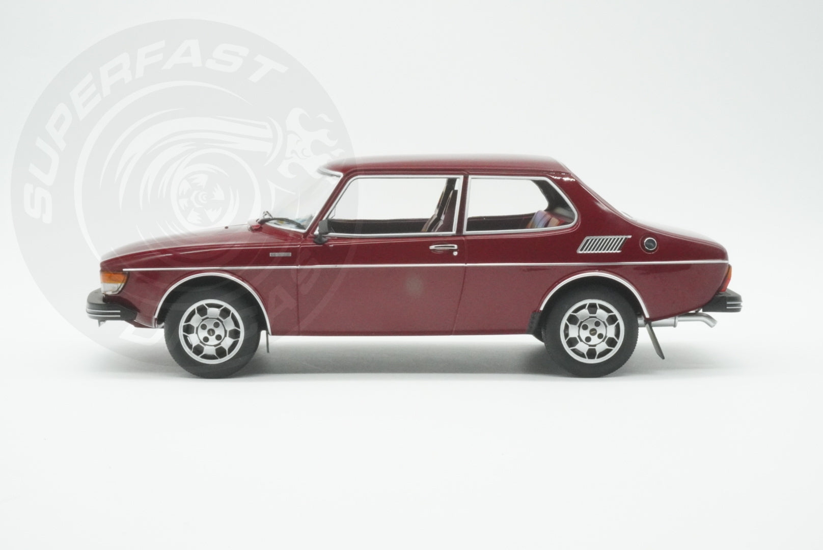 MCG 1:18 Scale Diecast - 1977 Saab 99 Turbo, Dark Red - MCG18441