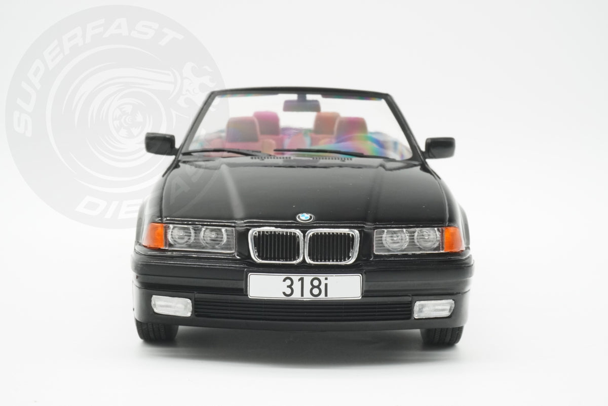 MCG 1:18 Diecast - 1996 BMW 318i (E36) Cabriolet, Black - MCG18318