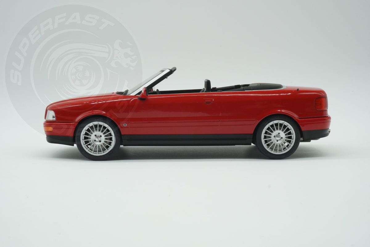 MCG 1:18 Scale Diecast - 1991 Audi 80 Cabriolet, Red - MCG181224