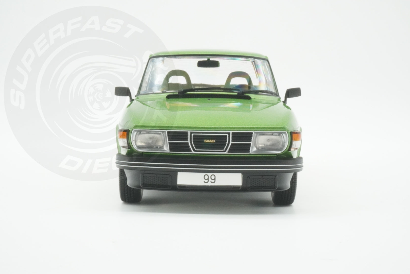 MCG 1:18 Scale Diecast - 1977 Saab 99 Turbo, Green - MCG18440