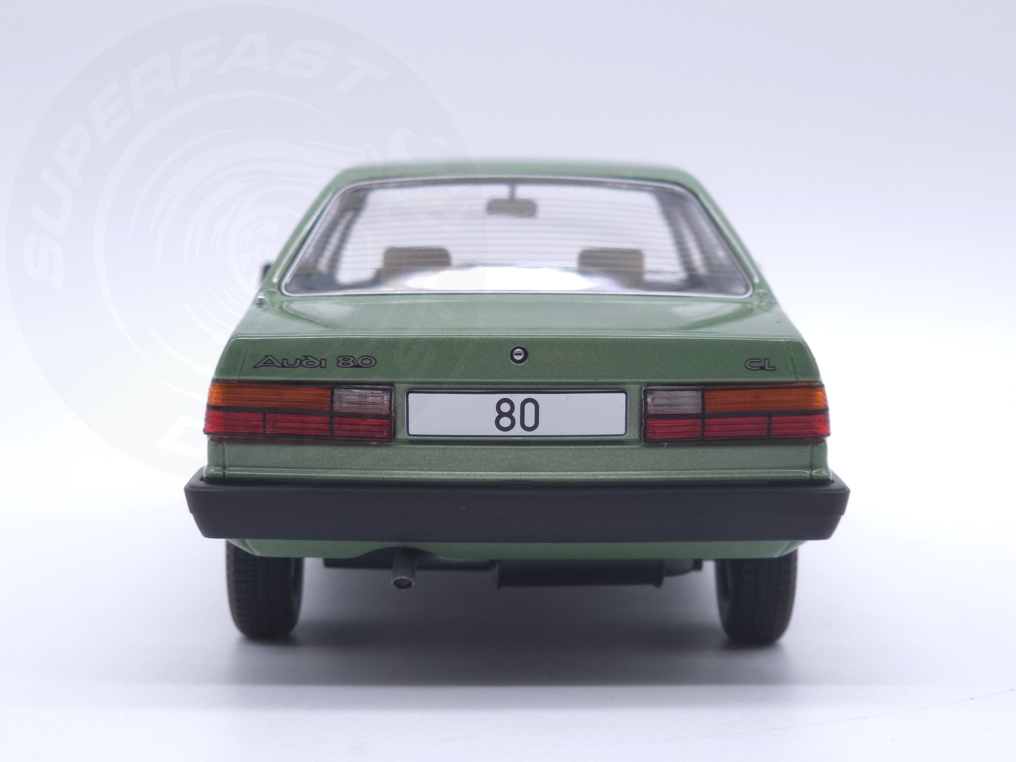 MCG 1:18 Scale Diecast Model Car - 1978 Audi 80 (B2), Green - MCG18525