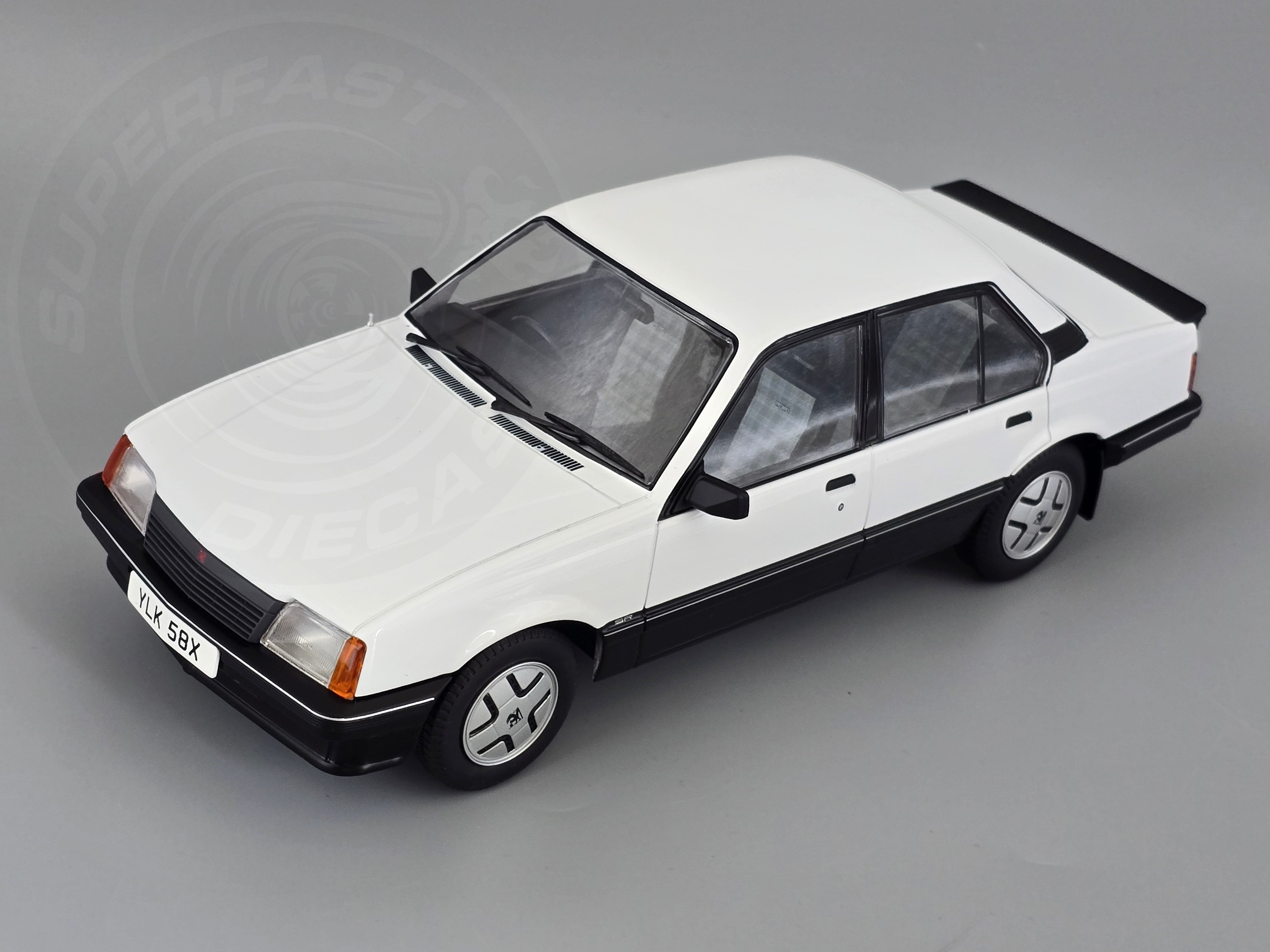 MCG 1:18 Scale Diecast - 1981 Vauxhall Cavalier SR, White, RHD UK Exclusive - MCG18582