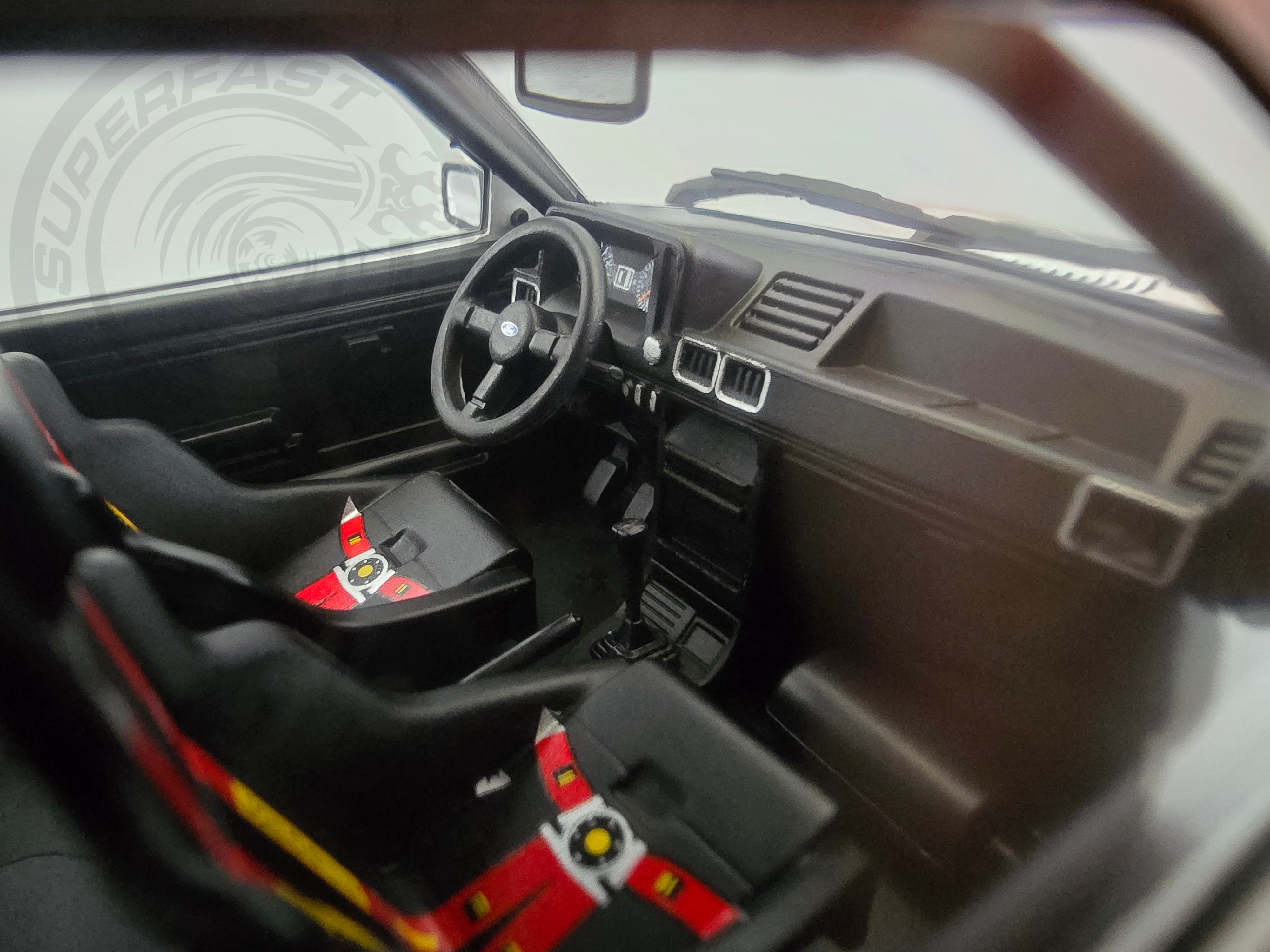 MCG 1:18 Scale Diecast - 1985 Ford Escort Mk3 RS Turbo (S1), No.35, Hunsrück Rallye, S.Andervang/A.Schoonenwolf, 1985 - MCG18842