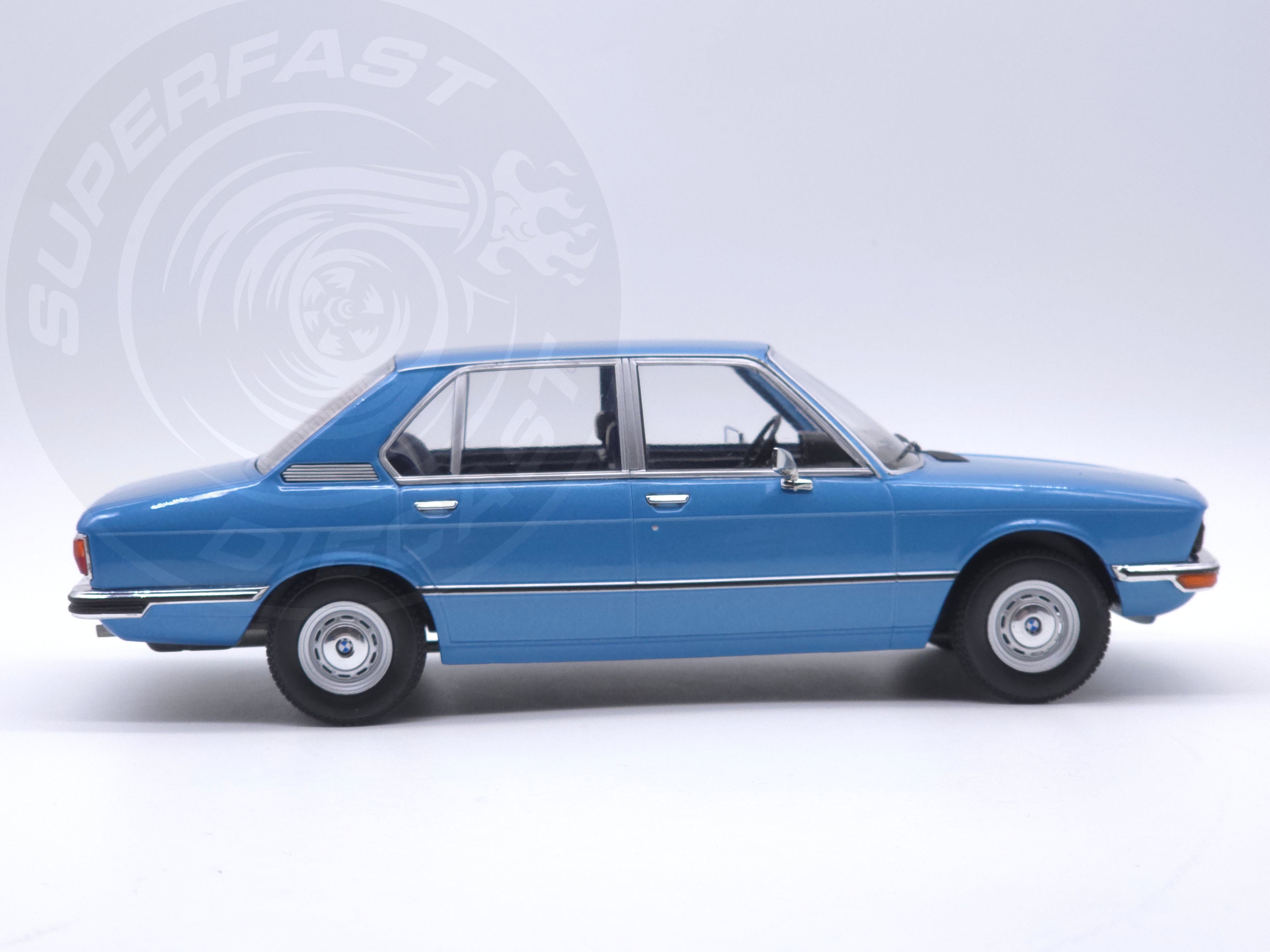 MCG 1:18 Scale Diecast Model Car - 1973 BMW 5 Series (E12), Blue - MCG18541