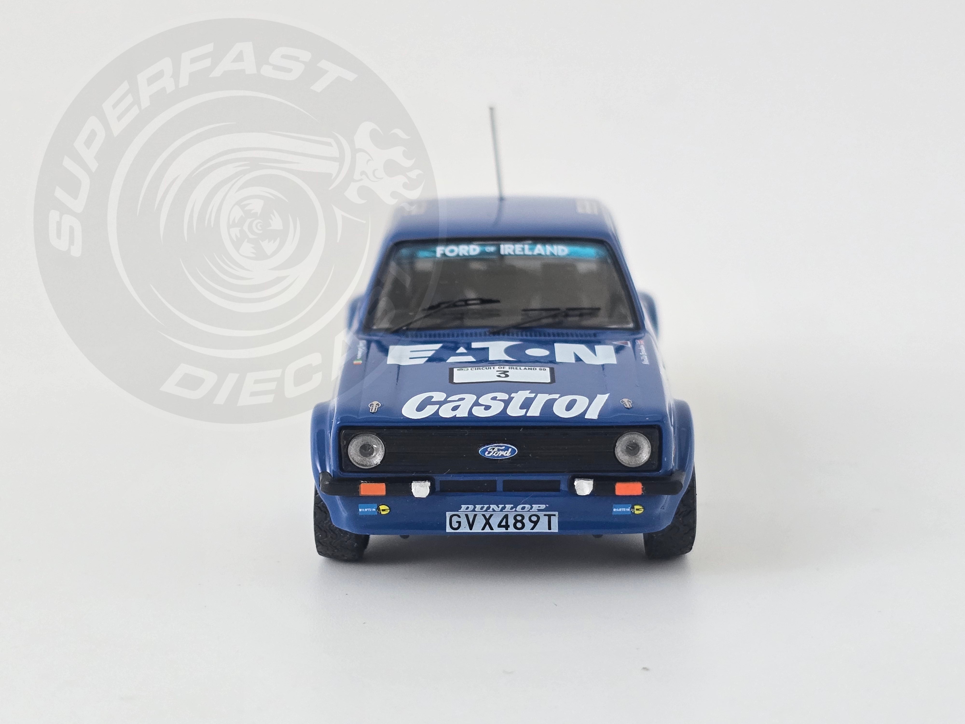 IXO 1:43 Scale Diecast - FORD ESCORT MK 2 RS 1800 #3 B.Coleman - N.Brendan Circuit of Ireland 1980 - RAC440.22