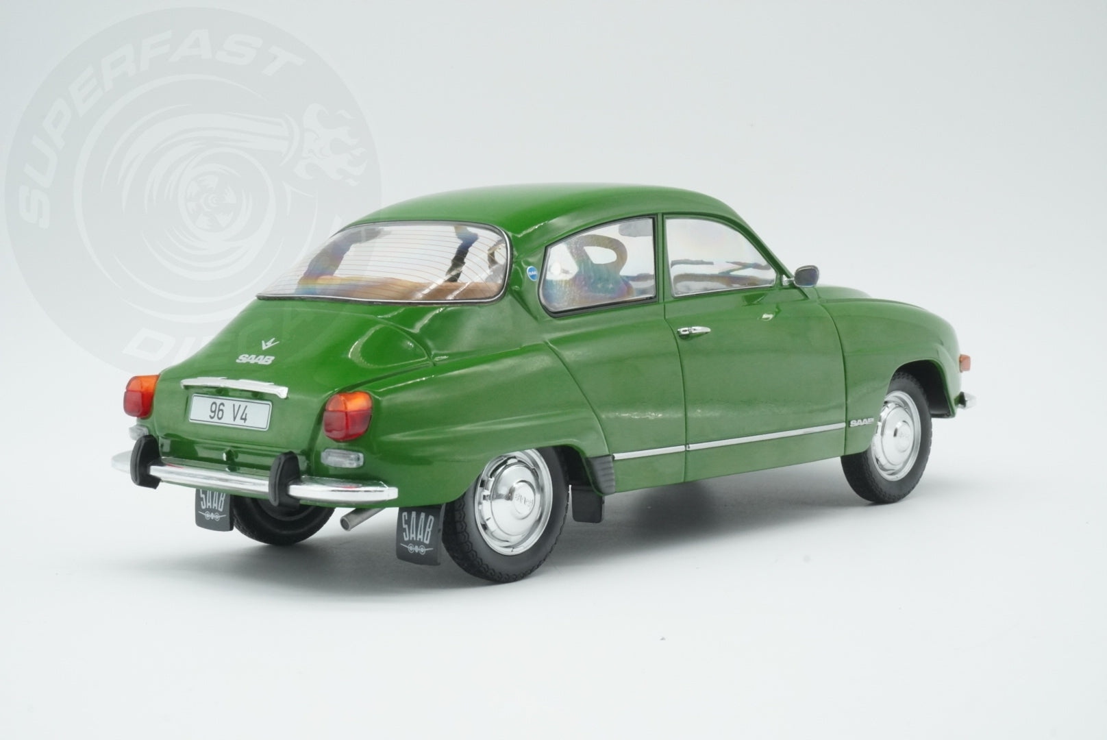 MCG 1:18 Diecast - 1970 Saab 96 V4, Green - MCG18655