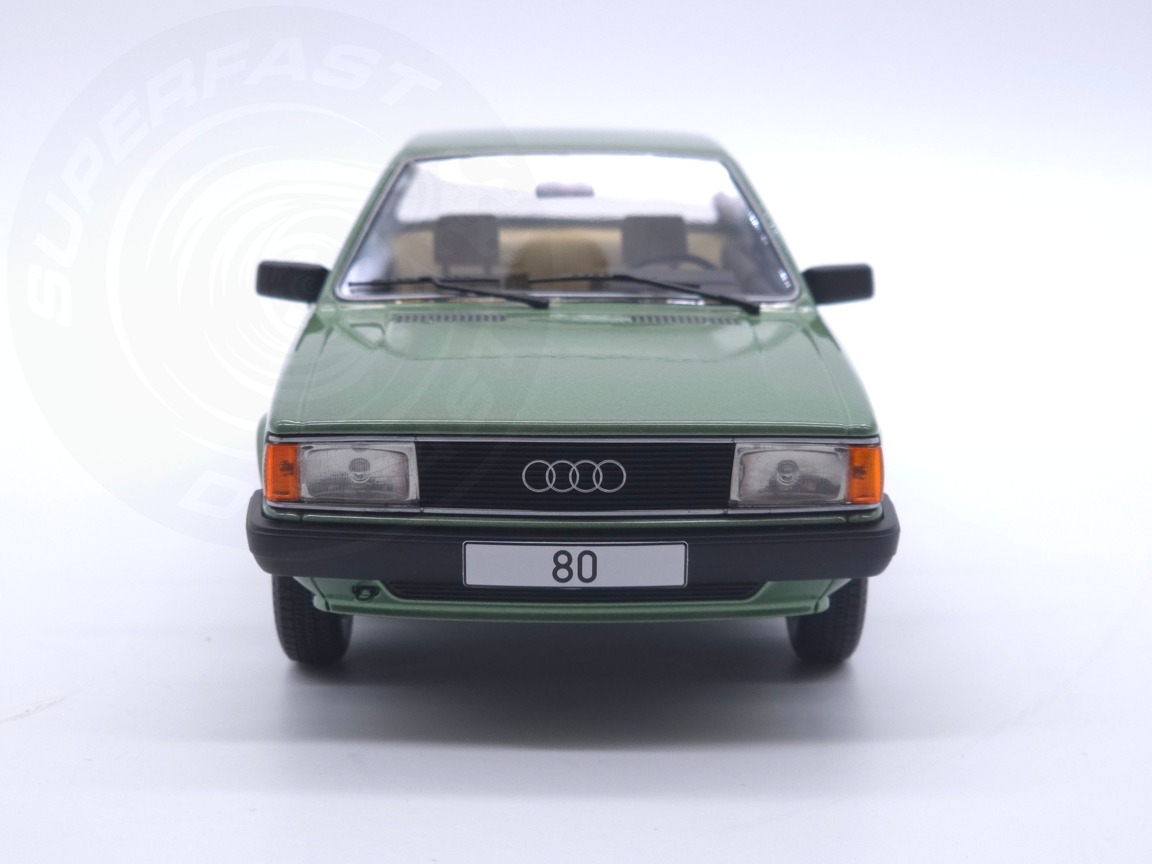 MCG 1:18 Scale Diecast Model Car - 1978 Audi 80 (B2), Green - MCG18525