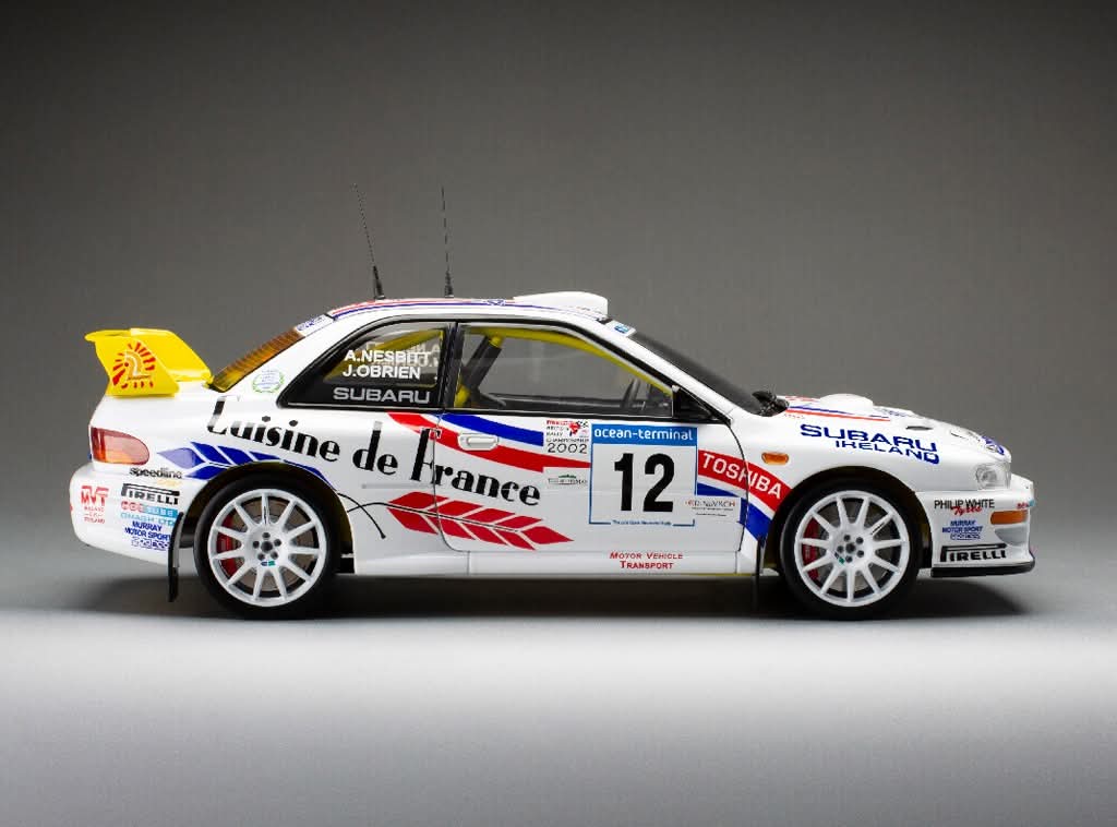 Sunstar Diecast - 1:18 Subaru Impreza S6 WRC '00 #12 A.Nesbitt / J.O'Brien - Winner Jim Clark Memorial Rally 2002 (limited edition 999pcs) - 5752