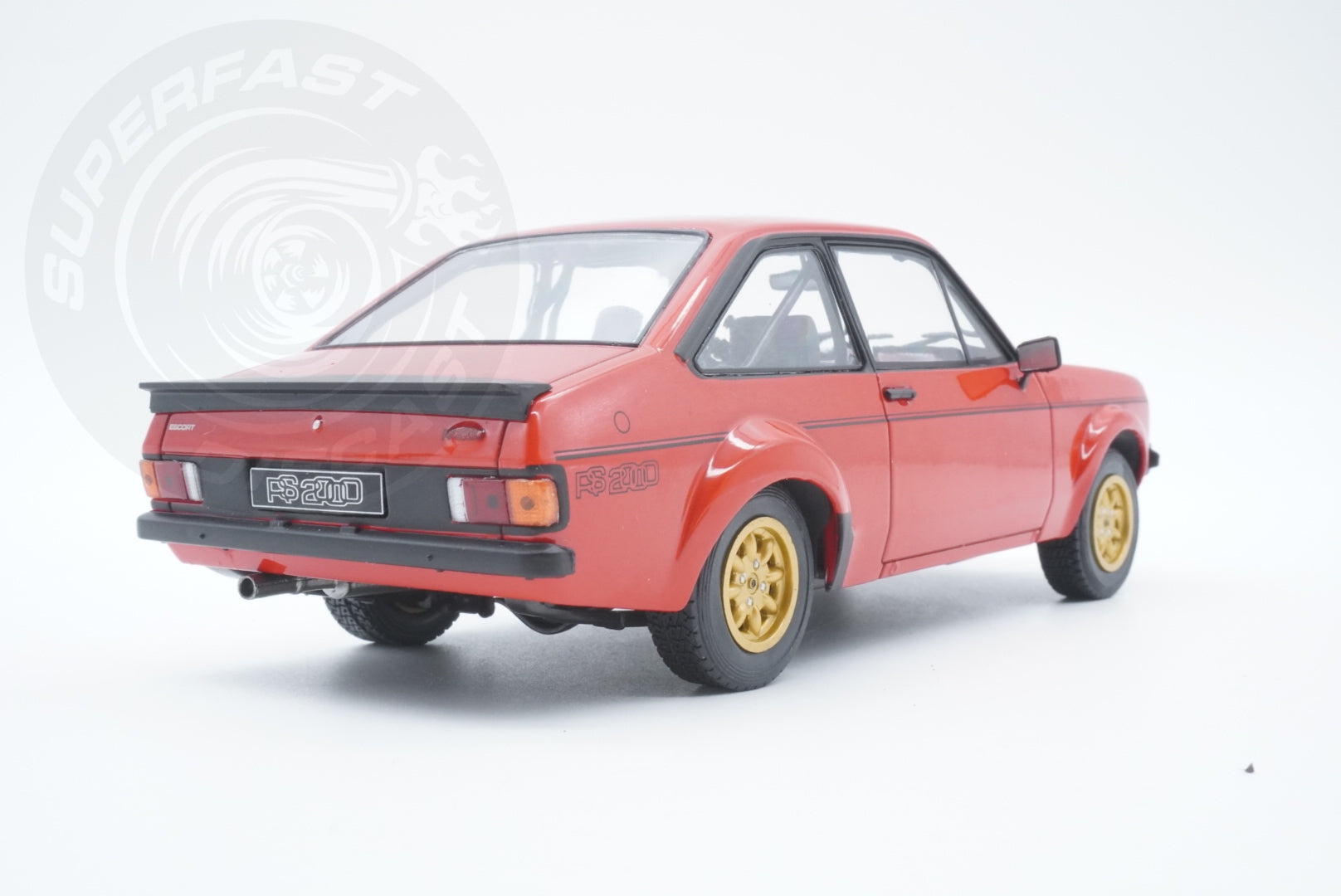 Whitebox 1:24 Scale Diecast Model Car - 1977 Ford Escort Mk2 RS2000, Red - WB124223