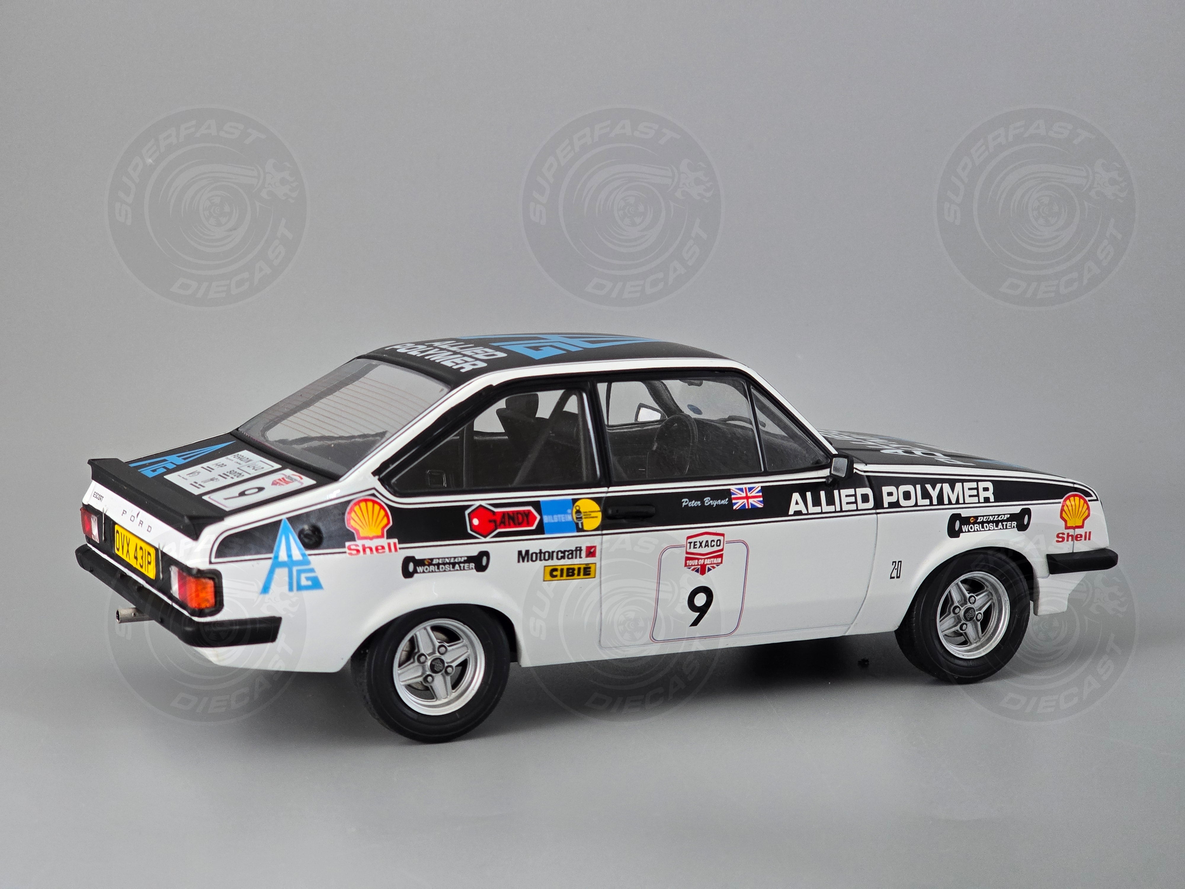 MCG 1:18 Scale Diecast MCG 1:18 Scale Diecast Ford Escort MK II RS 2000, FIA World Rally Championship, Tour of Great Britain, 1977, #9, - MCG18437R
