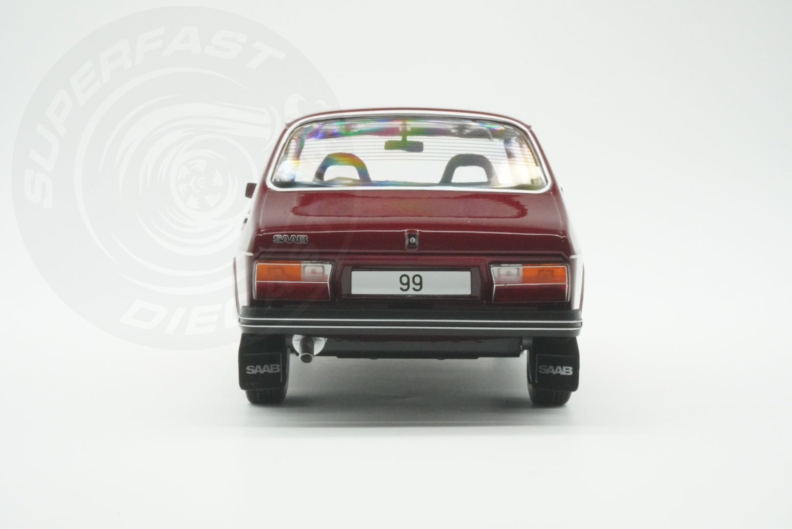 MCG 1:18 Scale Diecast - 1977 Saab 99 Turbo, Dark Red - MCG18441