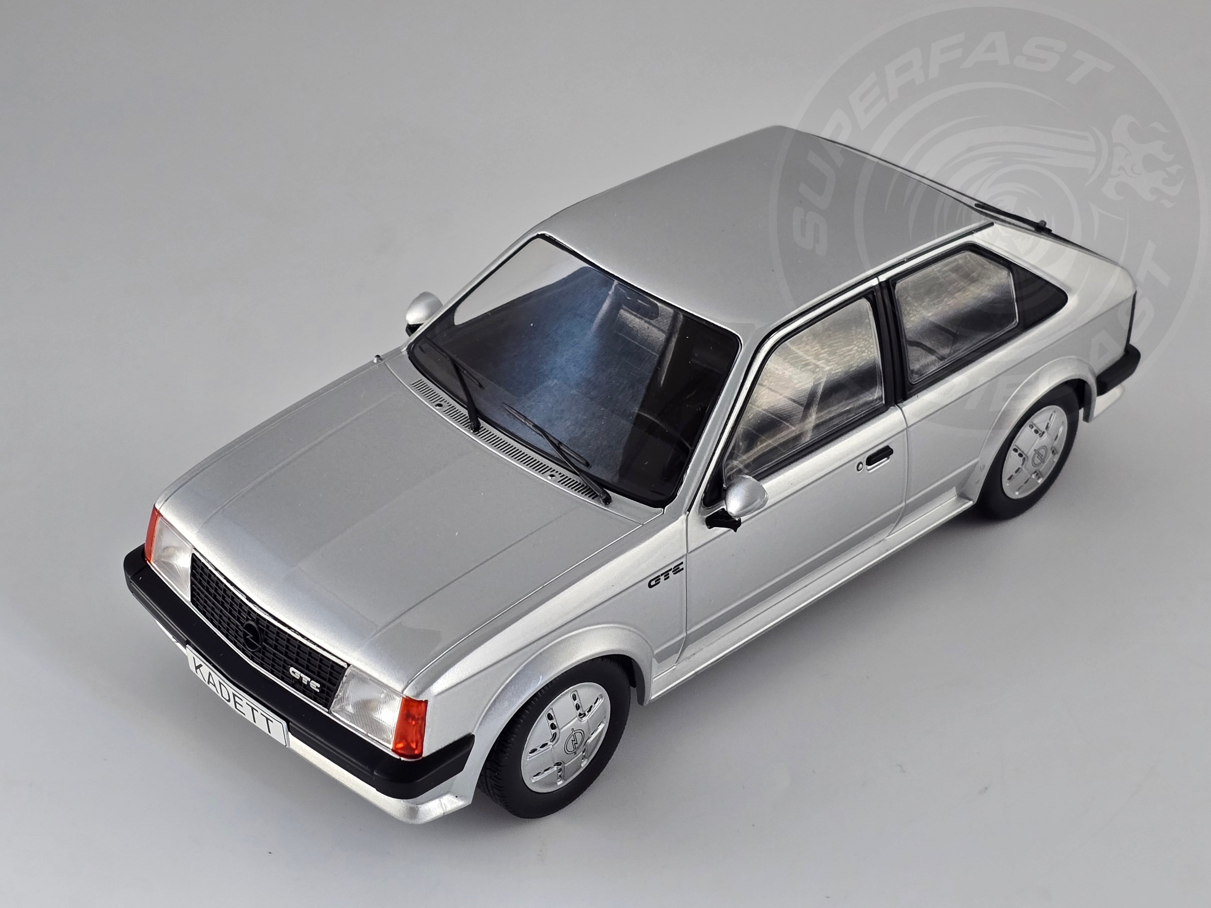 MCG 1:18 Scale Diecast Model Car - Opel Kadett D GTE (Vauxhall Astra mk1) Silver - MCG18533