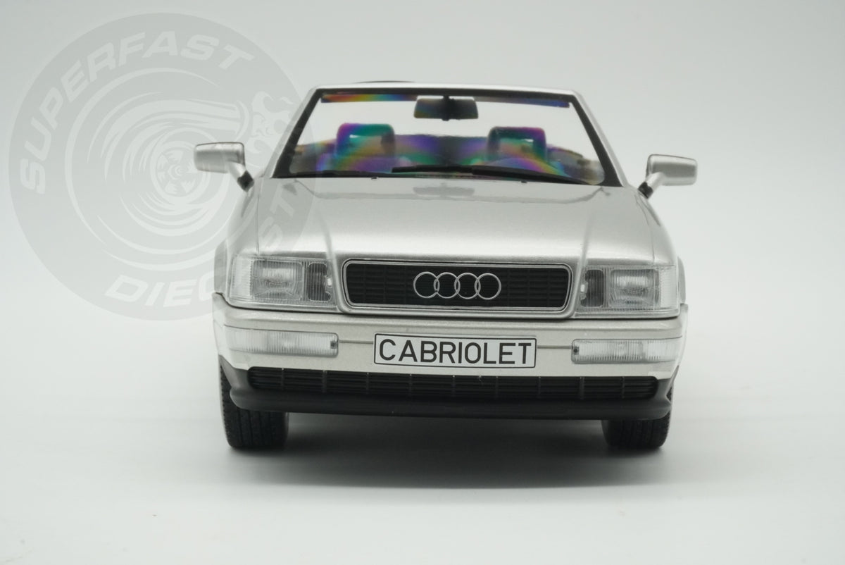MCG 1:18 Scale Diecast - 1991 Audi 80 Cabriolet, Silver - MCG181225