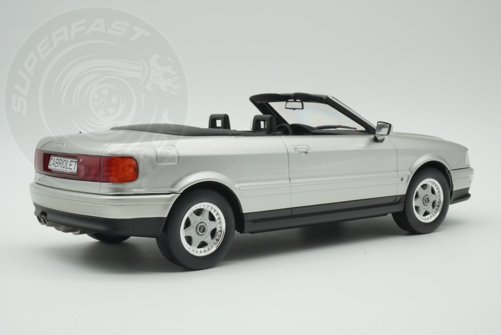 MCG 1:18 Scale Diecast - 1991 Audi 80 Cabriolet, Silver - MCG181225
