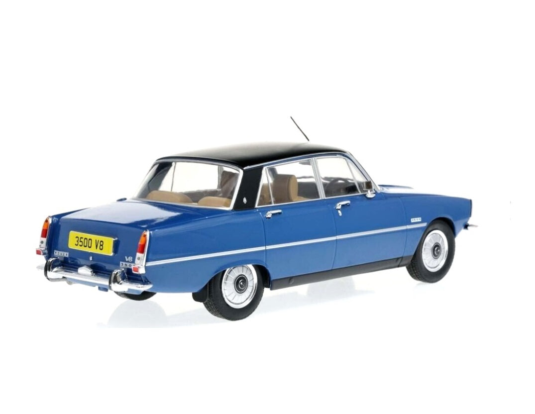 MCG 1:18 Scale Diecast Model Car - Rover 3500 (P6) Blue/Matt Black