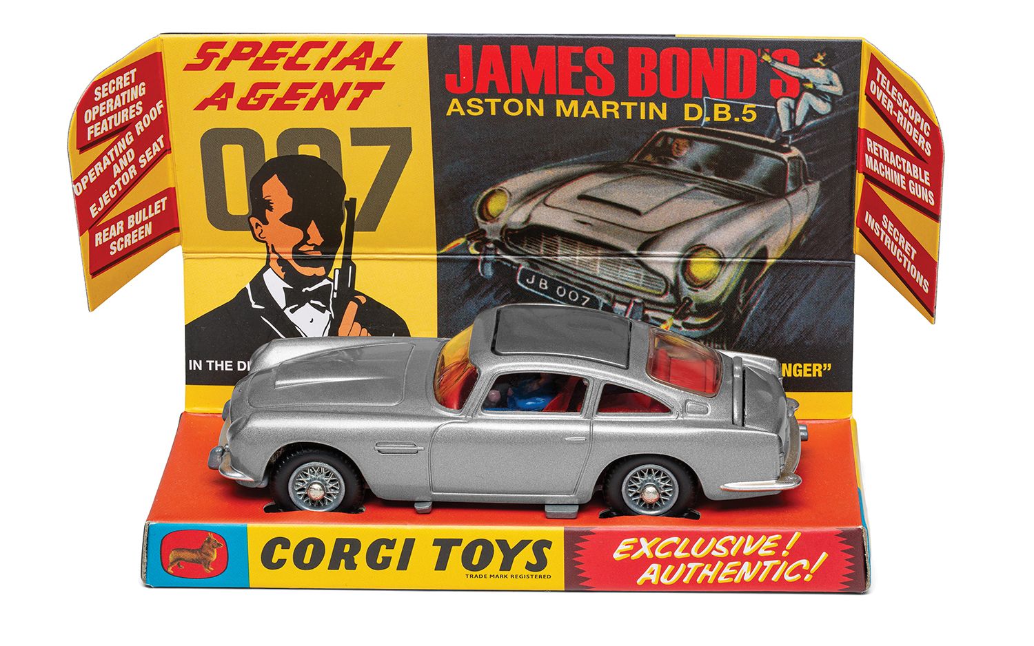 Corgi Vanguards 1:46 - James Bond 007 Aston Martin DB5, Silver - 26101SRT