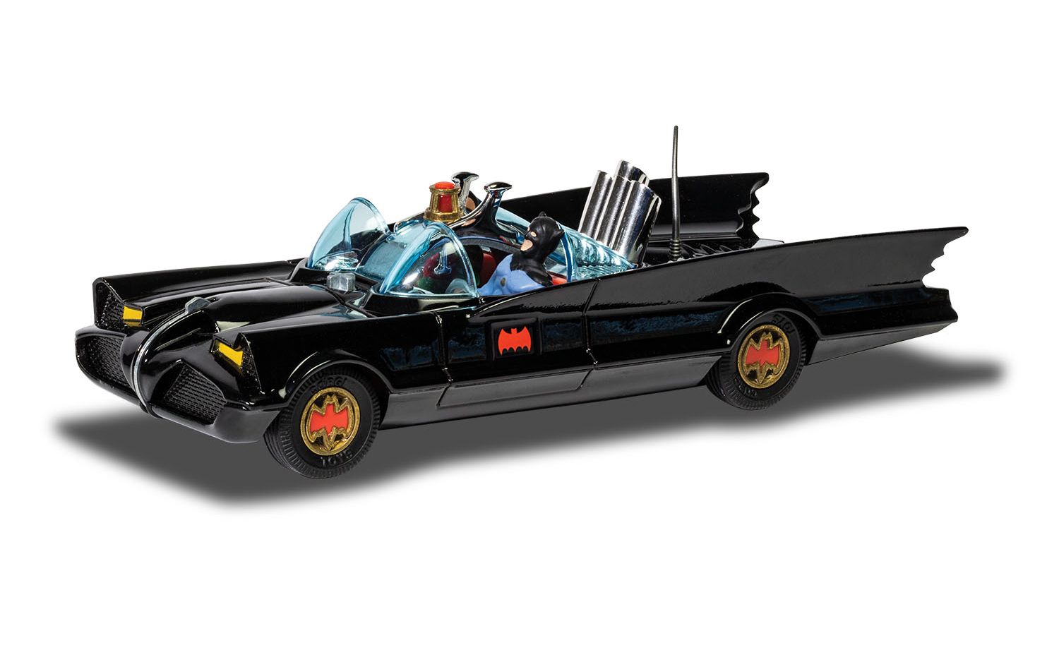Corgi Model Club 1:46 - Batmobile with Batman and Robin, Black, RT26701
