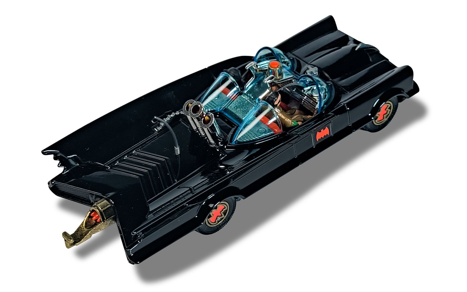 Corgi Model Club 1:46 - Batmobile with Batman and Robin, Black, RT26701