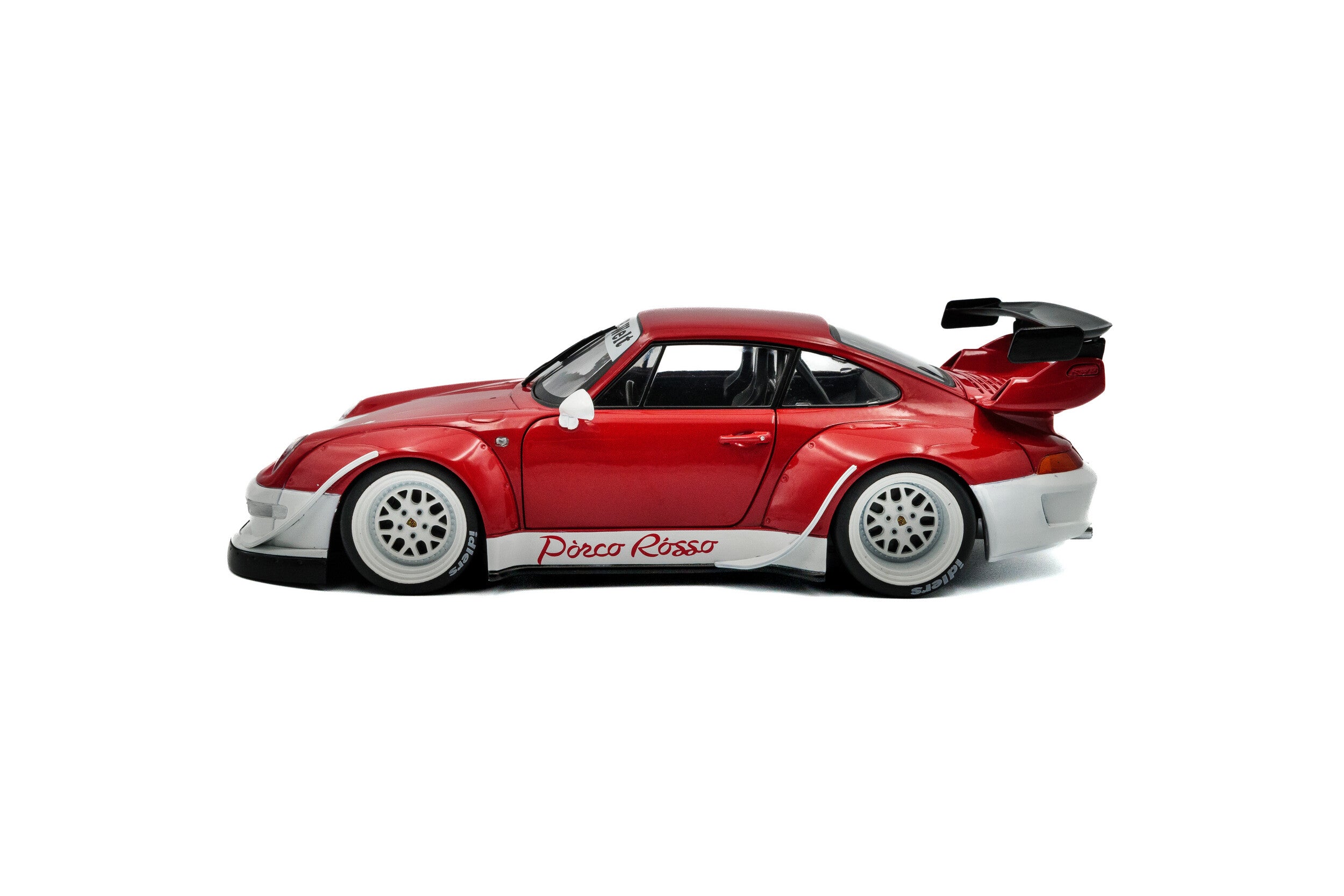 Solido 1:18 Diecast - Porsche 911 RWB Porco Rosso, Red/White - S1808505