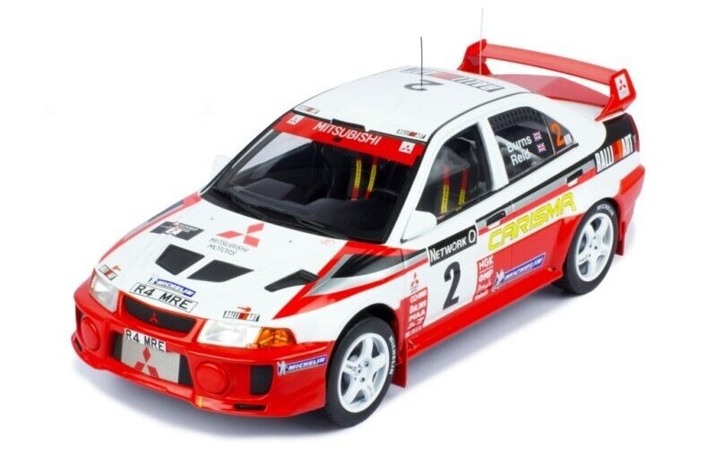 IXO 1:18 Mitsubishi Lancer RS Evolution V #2 R.Burns-R.Reid WINNER RAC Rally 1998