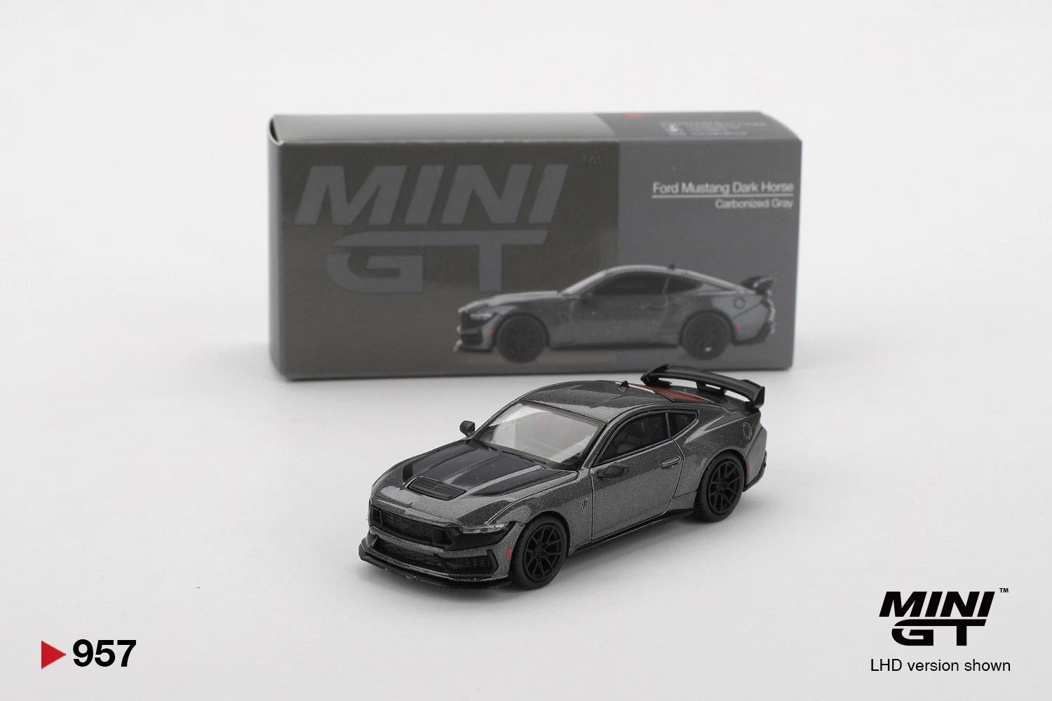Mini GT 1:64 Diecast - Ford Mustang Shelby Dark Horse (RHD), Carbonised Grey - 957-R