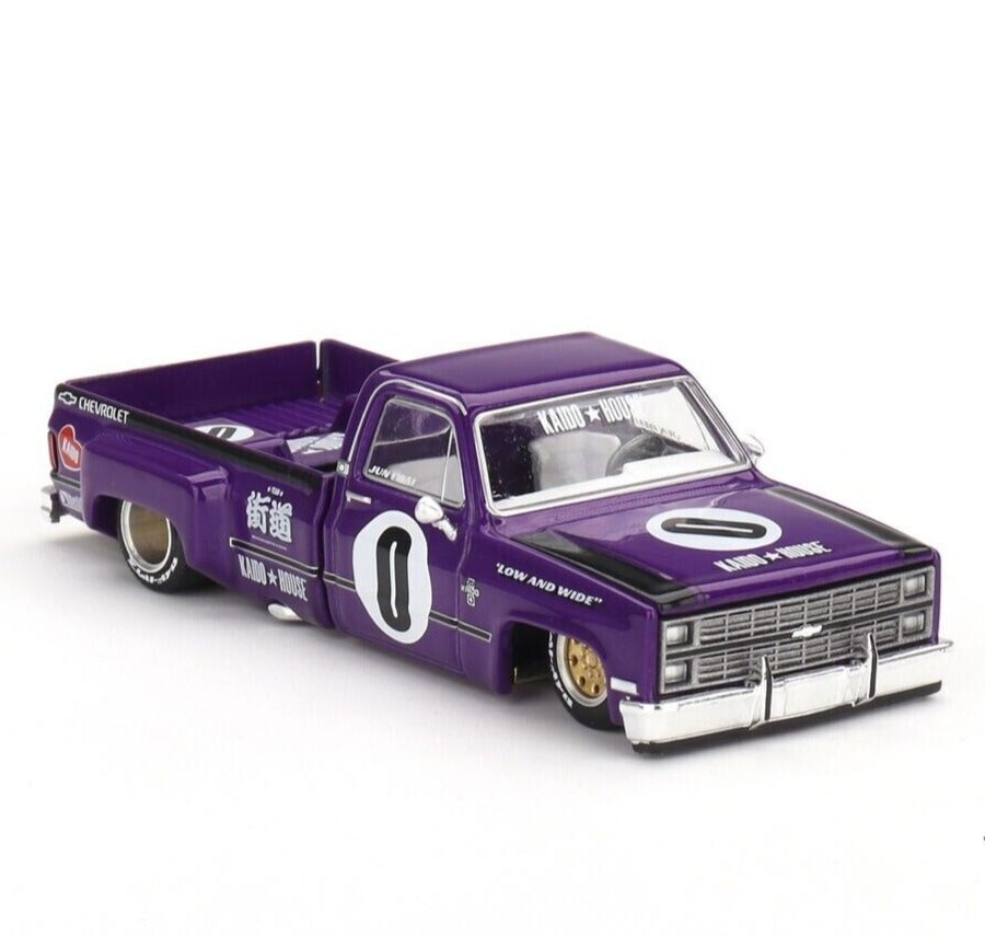 Mini GT 1:64 Kaido House Chevrolet Silverado Pick Up KAIDO V1 Purple - KHMG084
