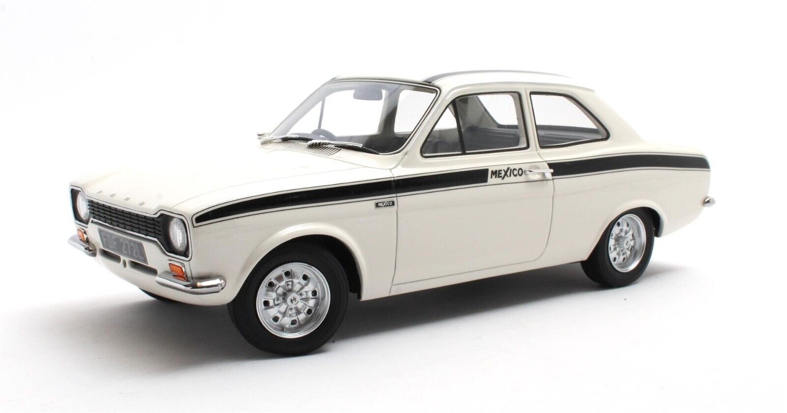CULT 1:18 Scale Model 1973 Ford Escort Mk1 Mexico - White - CML063-4 - Only 96 Made