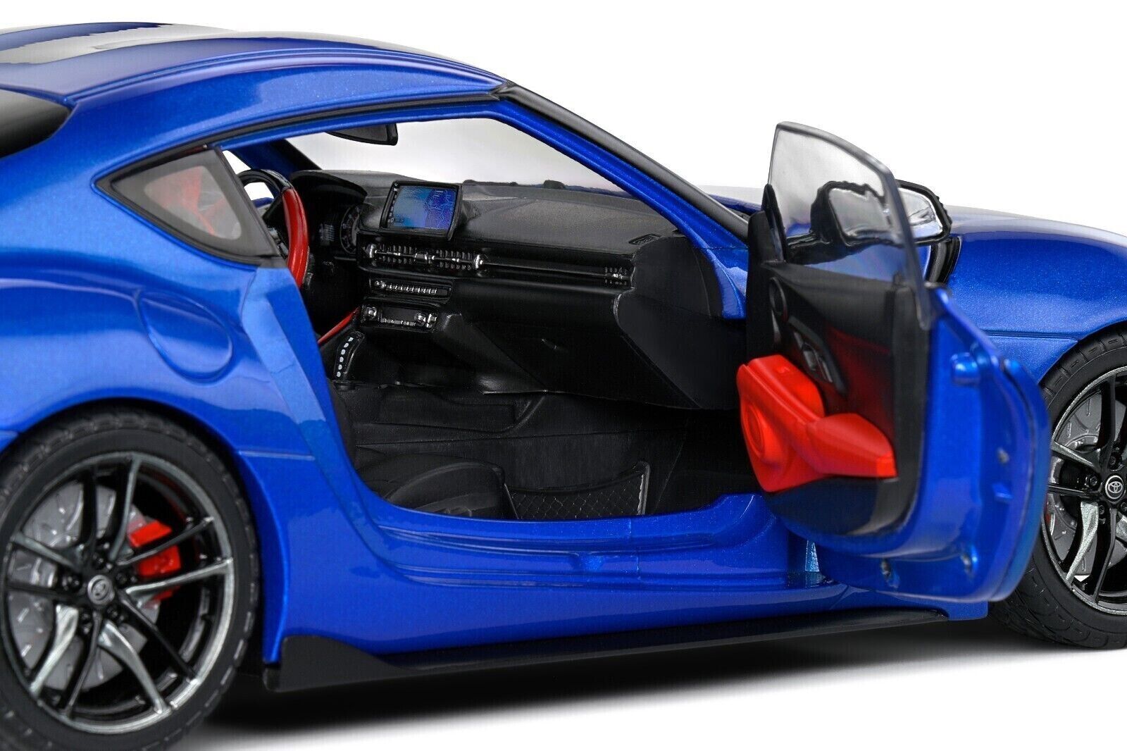 SOLIDO 1:18 Scale Diecast Model, 2021 Toyota GR Supra in Horizon Blue Metallic