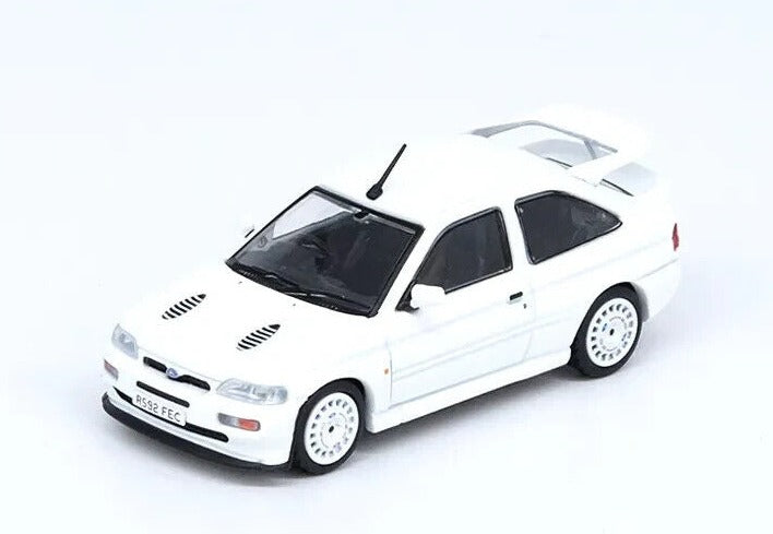 INNO64 1:64 Scale Diecast Model Car - Ford Escort RS Cosworth With OZ Alloys - White - RHD