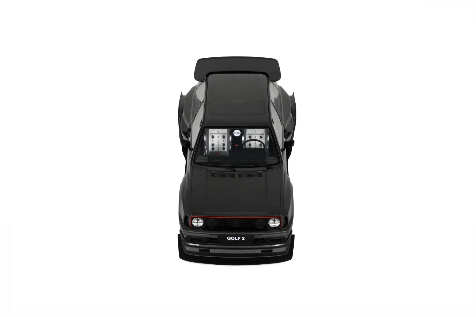 OTTO 1:18 Scale Resin Model Car - 2021 VW VOLKSWAGEN GOLF II GTI BY KHYZYL SALEEM, ASCOT GREY METALLIC - OT476
