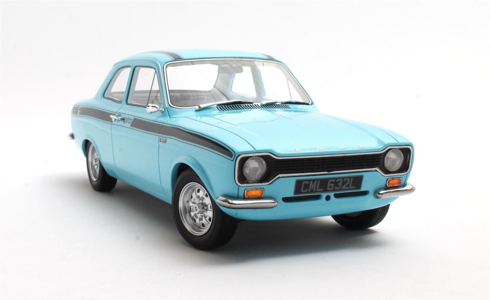 CULT 1:18 Scale Model 1973 Ford Escort Mk1 Mexico - Blue - CML063-2 - Only 96 Made
