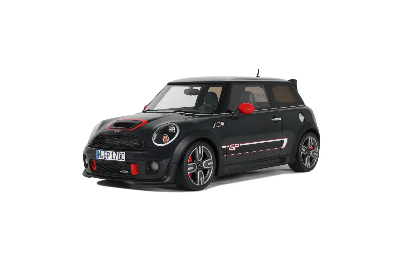 OTTO 1:18 Scale Resin - 2012 Mini Cooper JCW GP2 R56,Thunder Grey Metallic - OT497