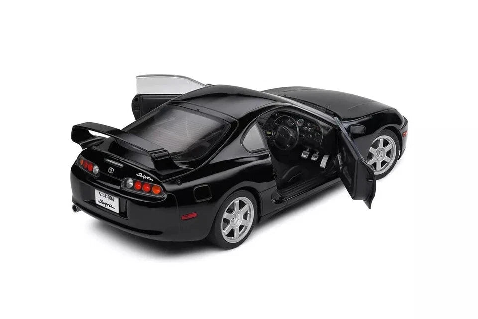 SOLIDO 1:18 Scale Diecast Model Car, 1993 Toyota Supra MK4 (A80) - Astral Black - S1807606