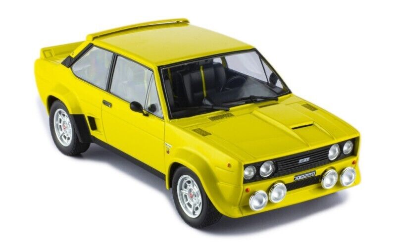 IXO 1:18 Scale Diecast Model - 1980 Fiat 131 Abarth in Yellow