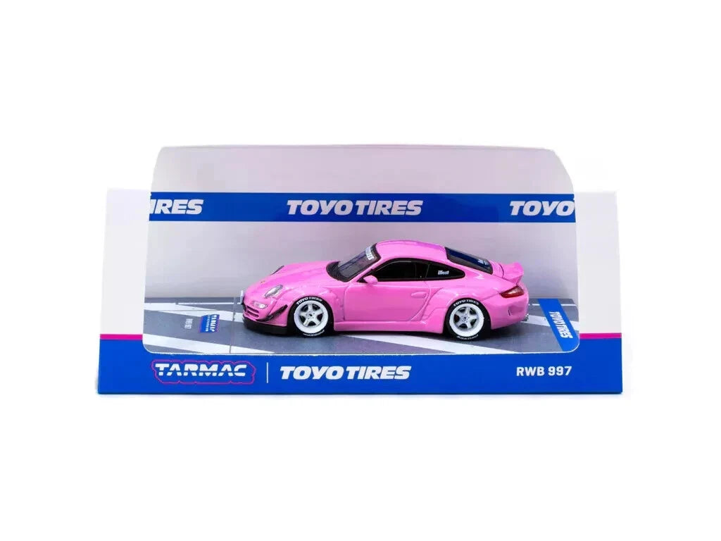 TARMAC WORKS 1:64 - Porsche 911 RWB 997, Toyo Tires, Pink - T64-057-PN