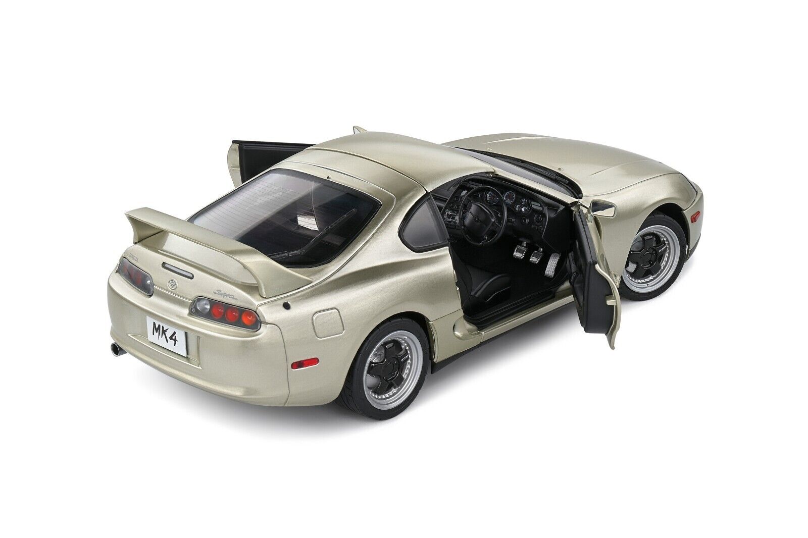 SOLIDO 1:18 Scale Diecast Model Car, Toyota Supra Mk4 (A80) Targa Roof  in Quicksilver FX